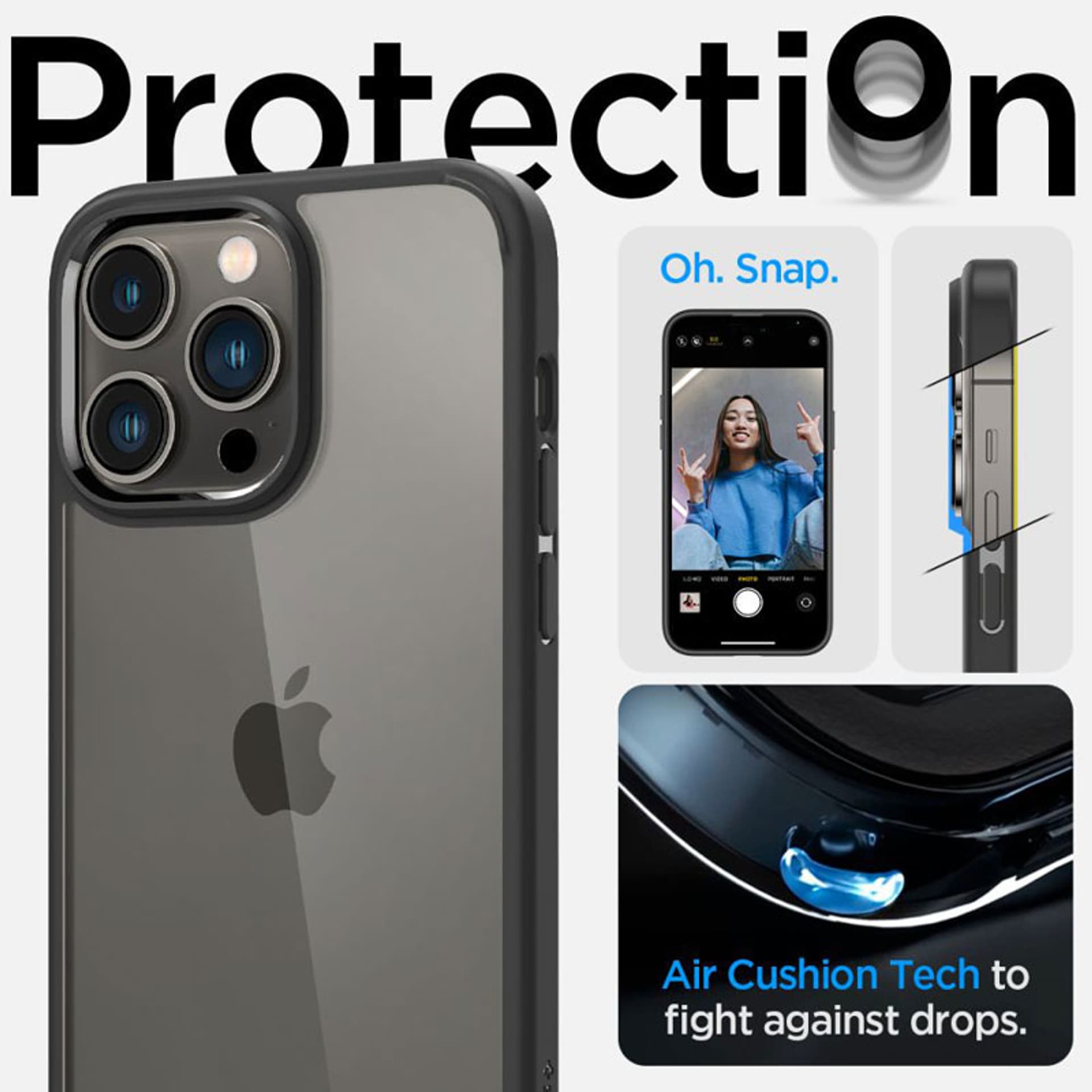 

Spigen Ultra Hybrid iPhone 14 Pro Max czarny/matte black ACS04817