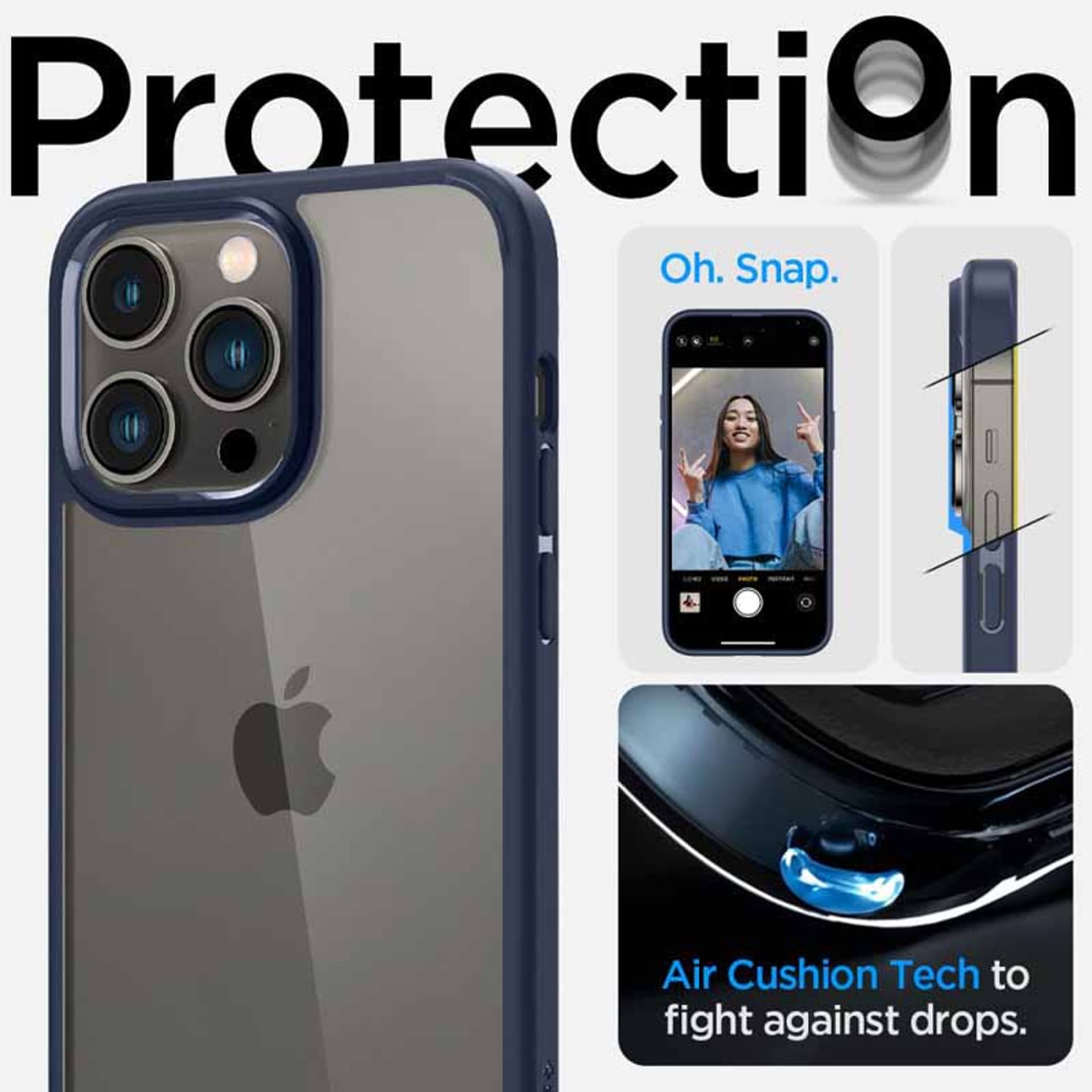 

Spigen Ultra Hybrid - Etui do Apple iPhone 14 Pro (Granatowy)
