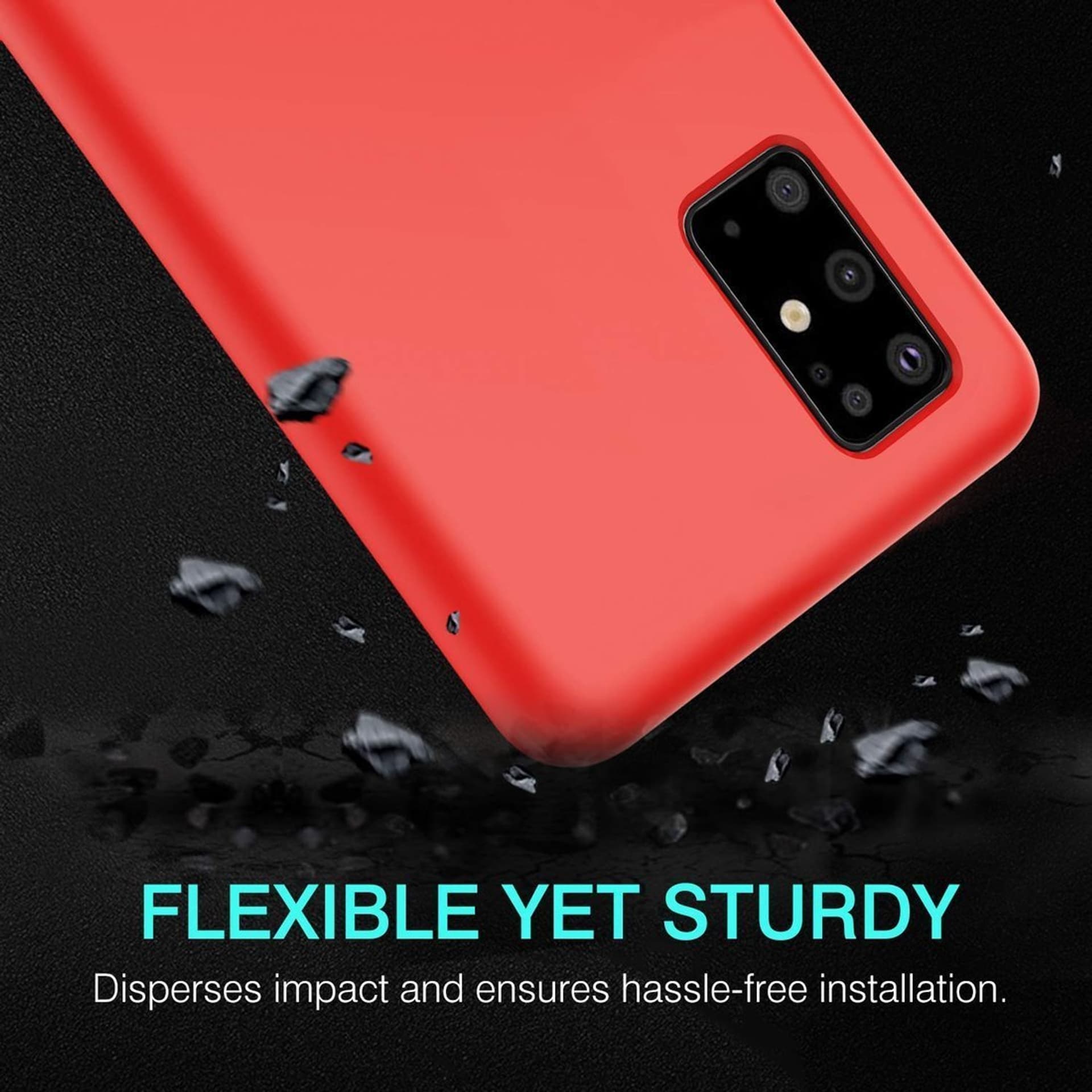 

Etui SAMSUNG GALAXY A51 Silicone case elastyczne silikonowe czerwone