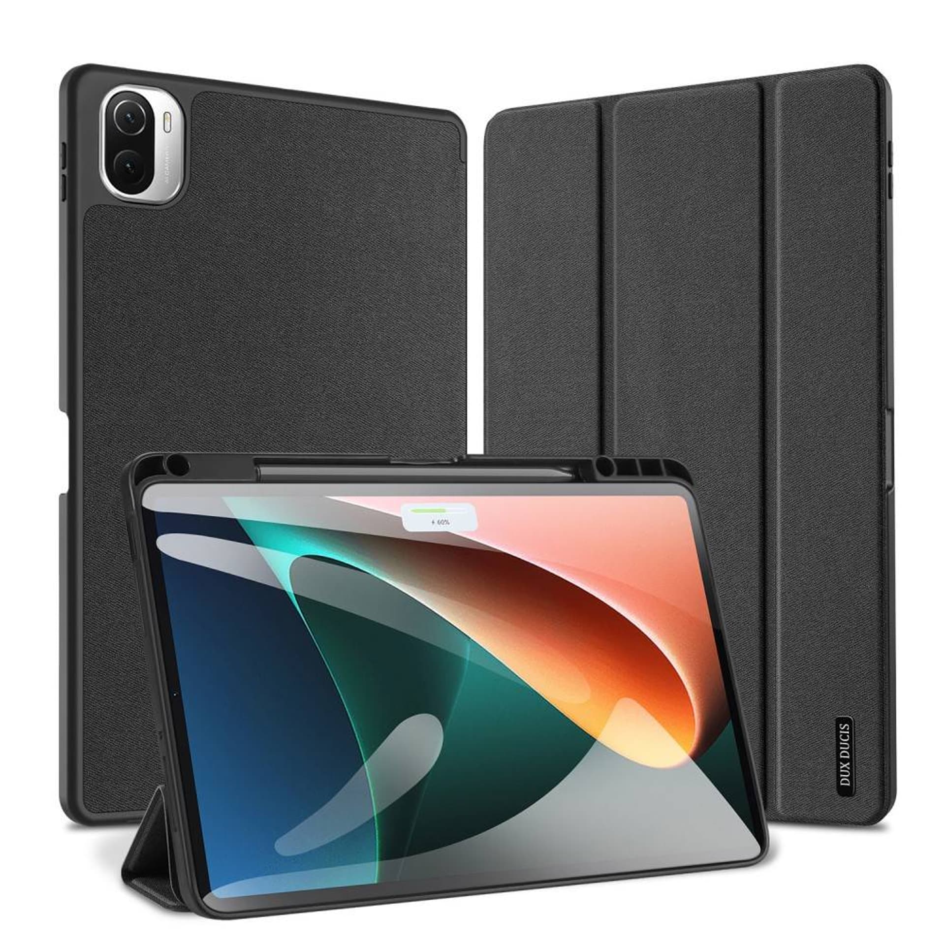 

Etui XIAOMI PAD 5 / 5 PRO Dux Ducis Domo Portfel z Klapką Książkowe Skóra Ekologiczna czarne