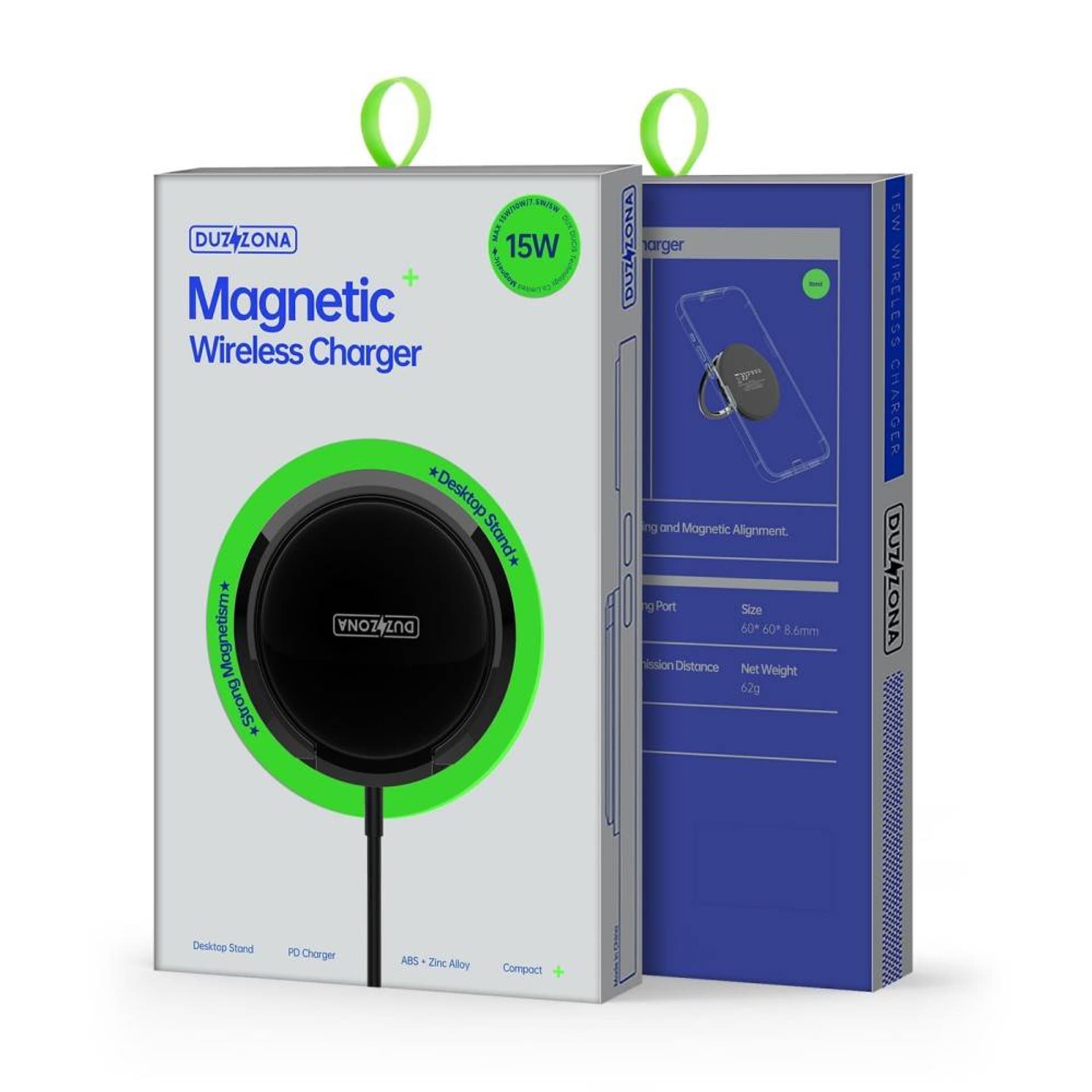 

Magnetyczna Ładowarka Indukcyjna 15W MagSafe Duzzona W1 czarna