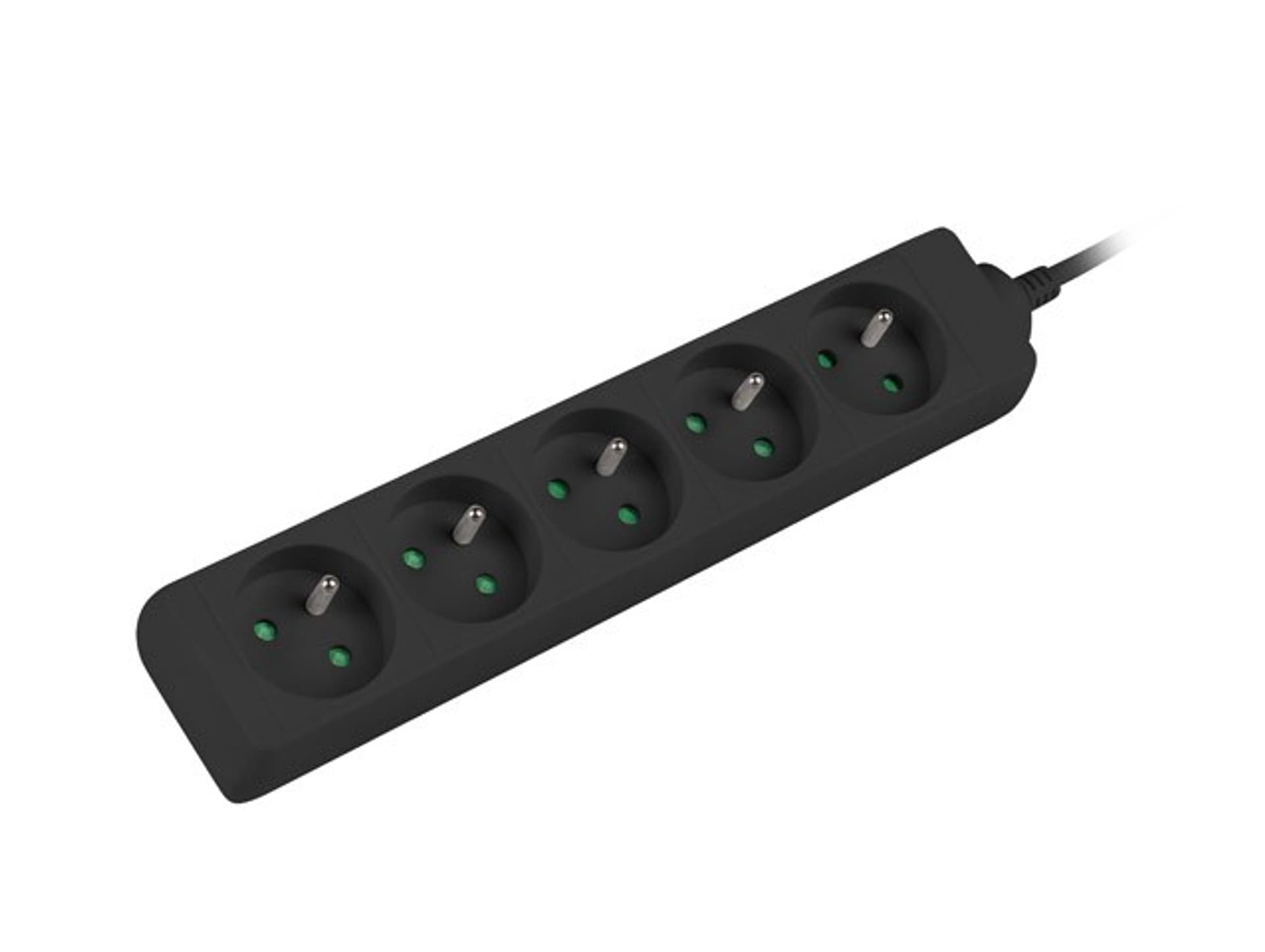 

Listwa zasilająca 1,5m, czarna, 5 gniazd, kabel wykonany z pełnej miedzi
