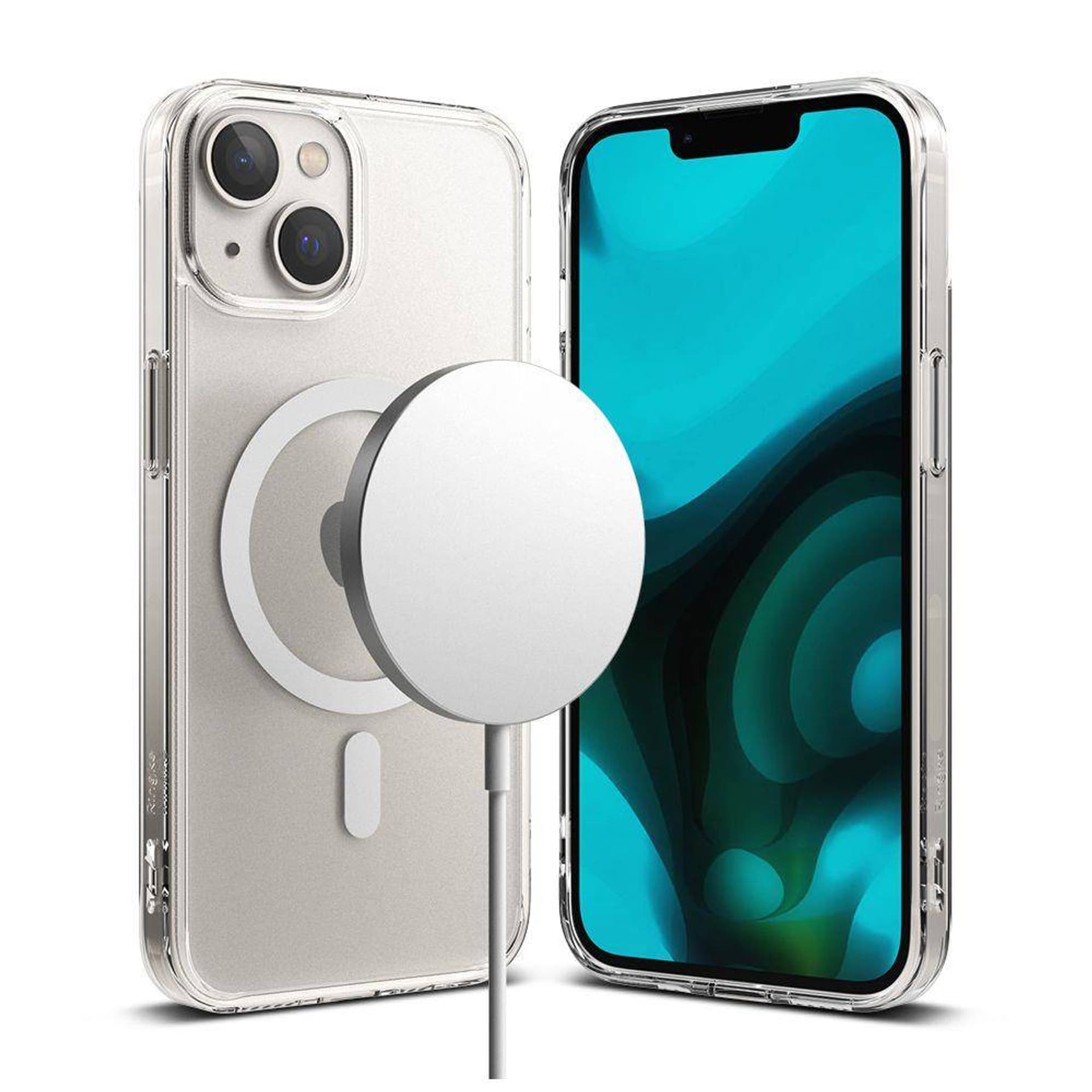 

Etui IPHONE 14 Ringke Fusion Magnetic MagSafe transparentne