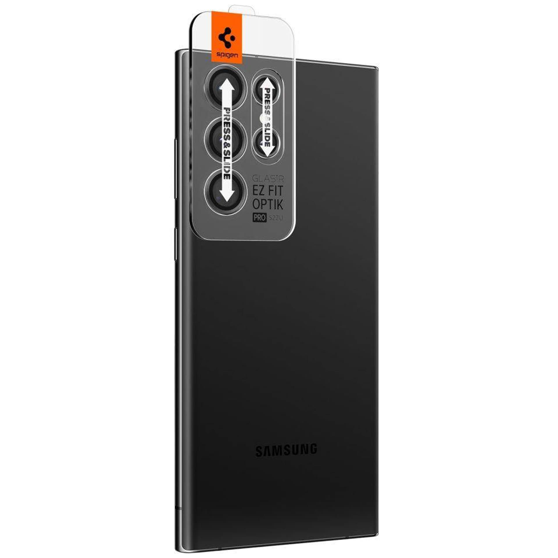 

Osłona Aparatu SAMSUNG GALAXY S22 ULTRA Spigen Optik.TR Camera Protector 2-Pack czarne
