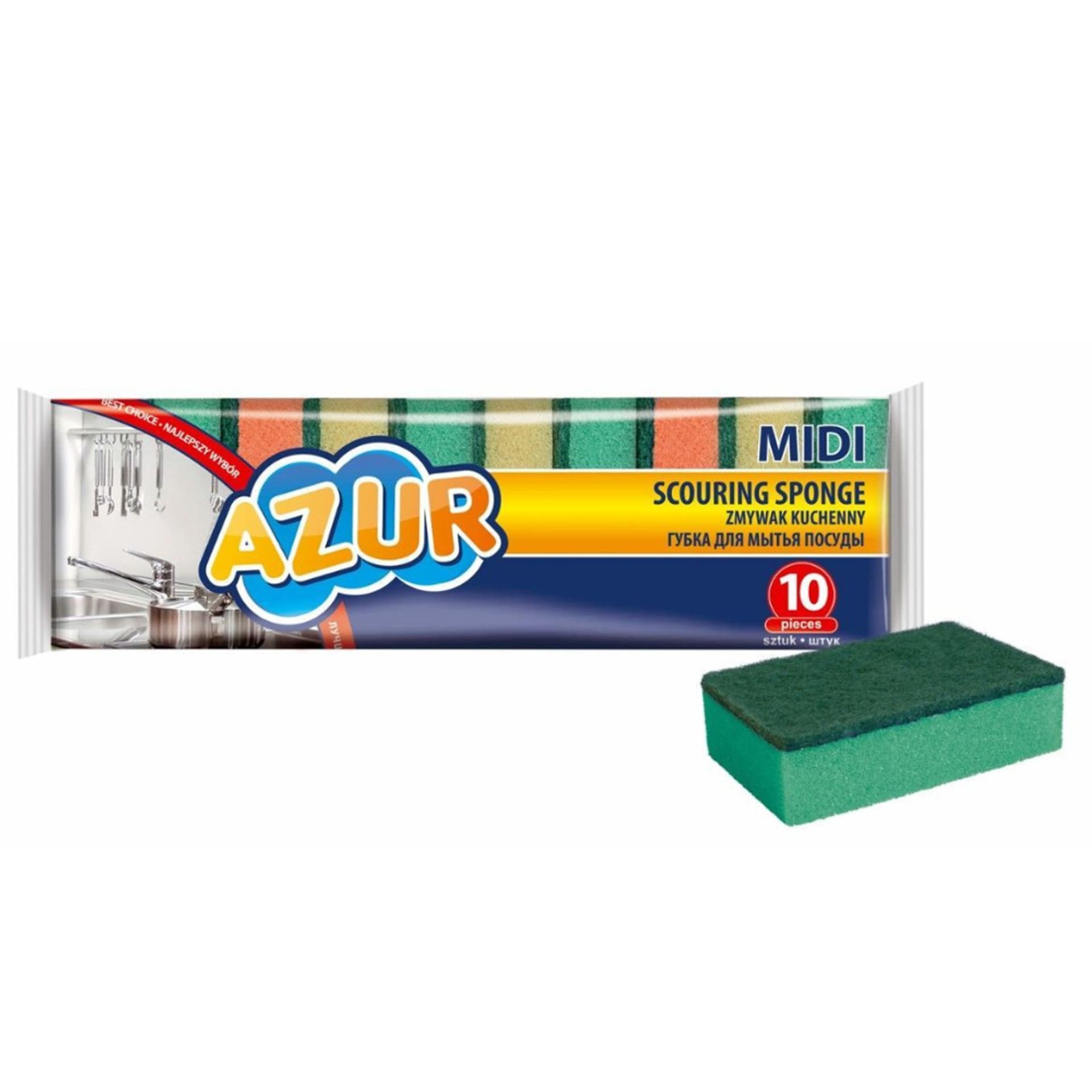 

Zmywaki kuchenne 10szt Azur Midi