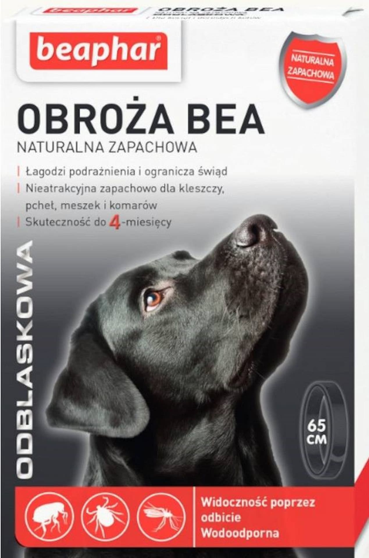 

Beaphar Obroża pchły kleszcze Odblaskowa 65cm Pies