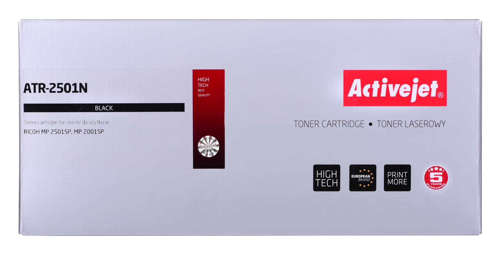 

Toner Activejet ATR-2501N (zamiennik RICOH 841769, 841991, 842009; Supreme; 9000 stron; czarny)