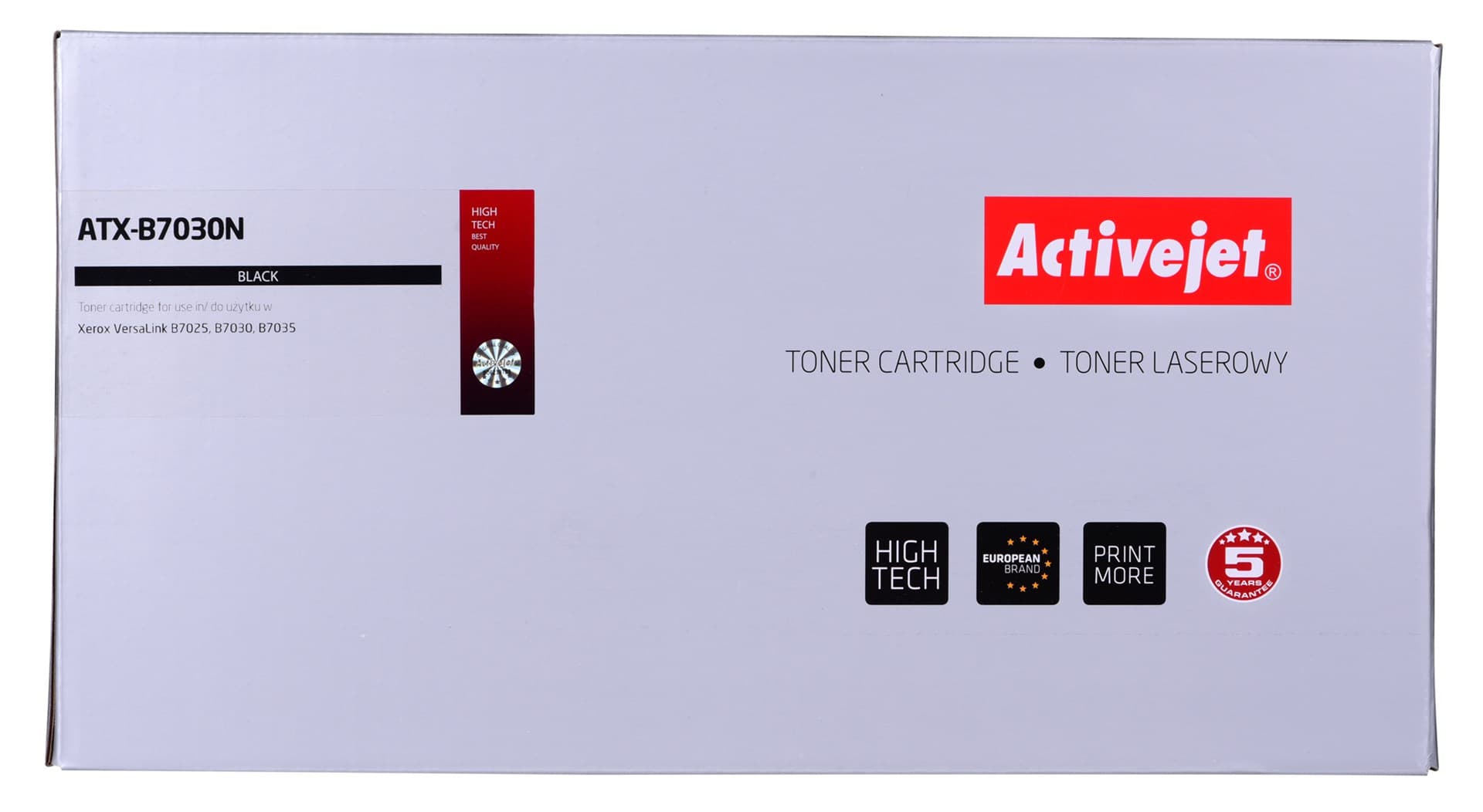 

Activejet Toner ATX-B7030N (zamiennik XEROX 106R03395; Supreme; 15000 stron; czarny)