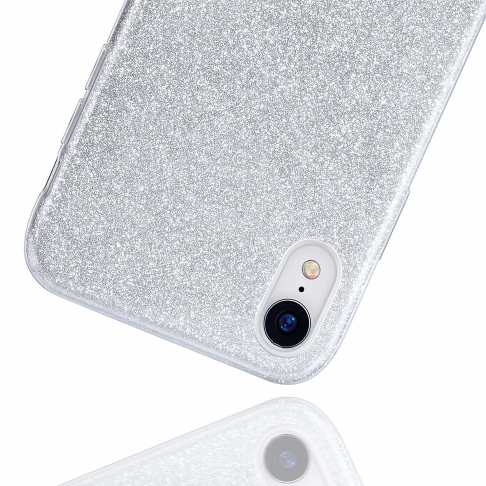 

Etui XIAOMI REDMI NOTE 10 5G Brokat Glitter srebrne