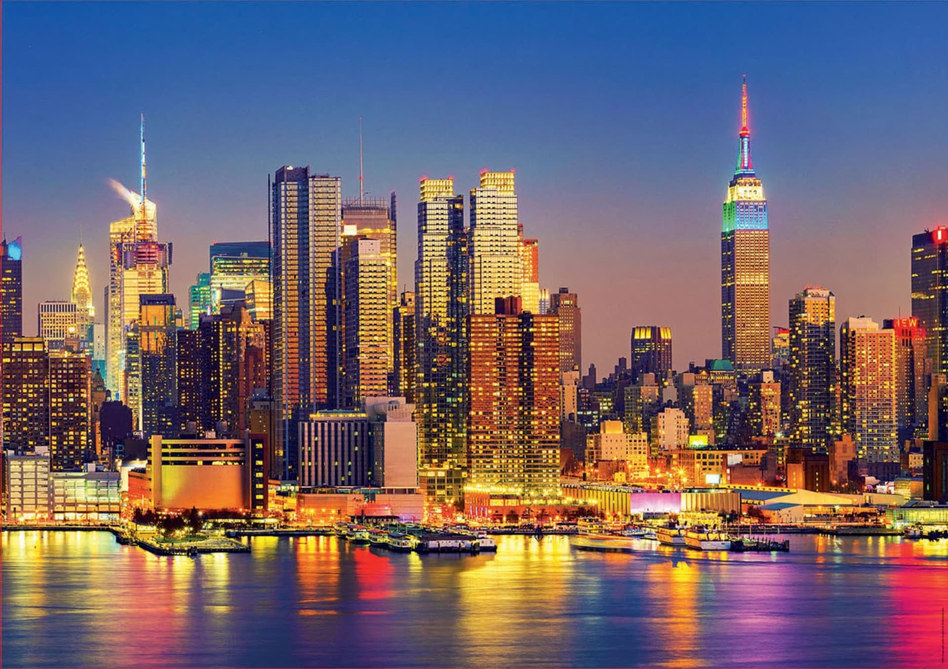 

Puzzle 1500 elementów Manhattan nocą/Nowy Jork