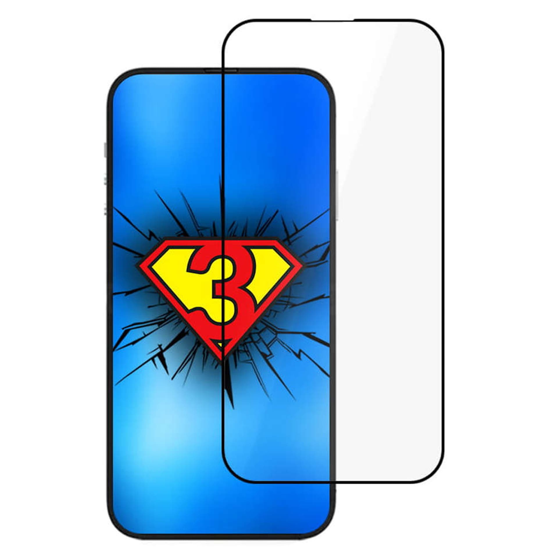 

3mk Szkło hartowane HardGlass Max Lite do Apple iPhone 14 Pro Black