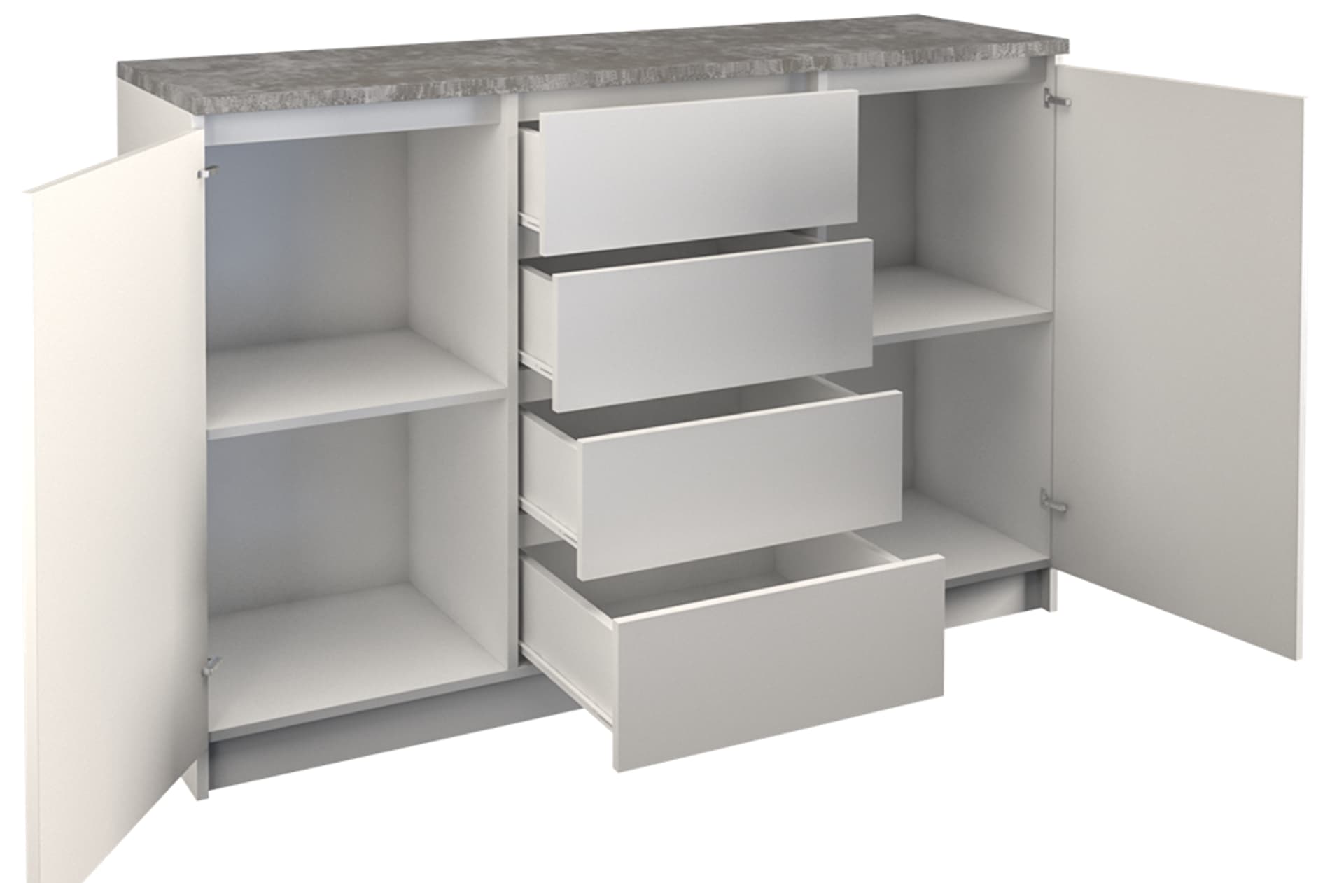 

KOMODA 2D4S B22 - BIEL BETON