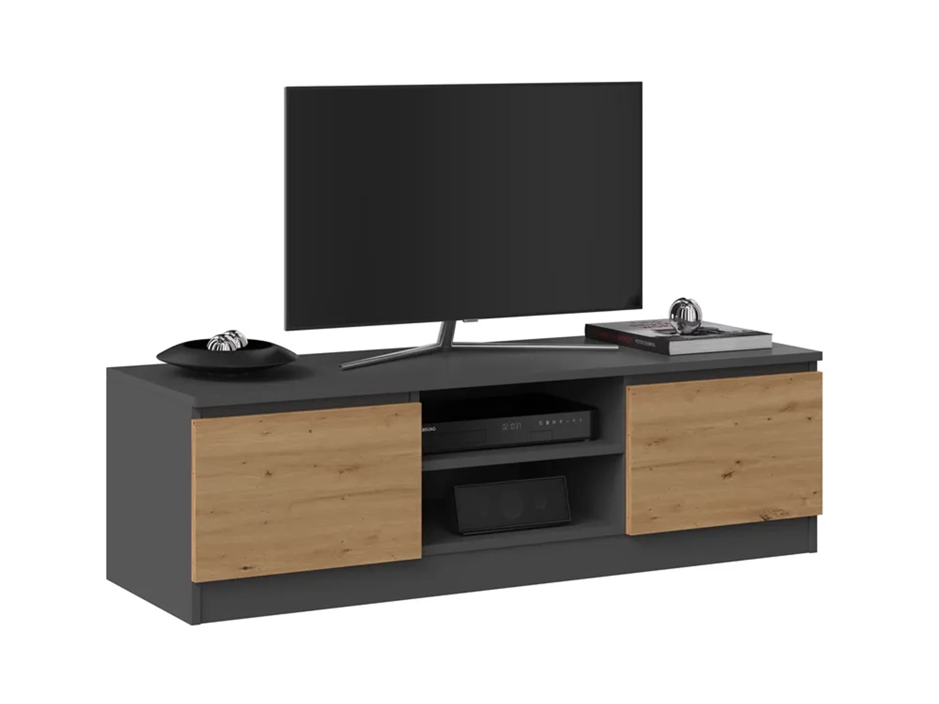 

STOLIK RTV MALWA 120 - ANTRACYT / DĄB ARTISAN