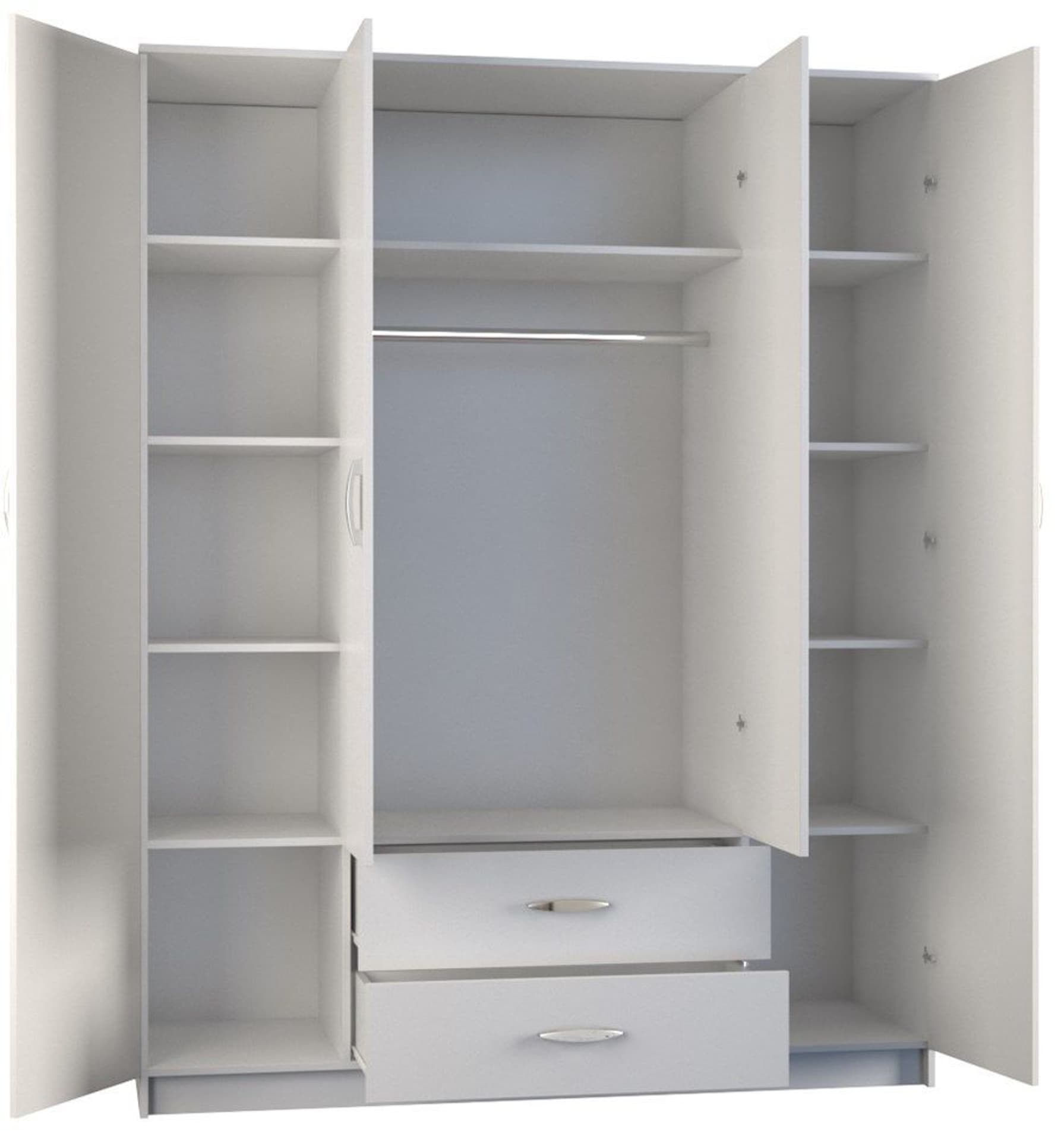

SZAFA ROMANA 160X205 BIAŁA Z LUSTREM KOMPLET
