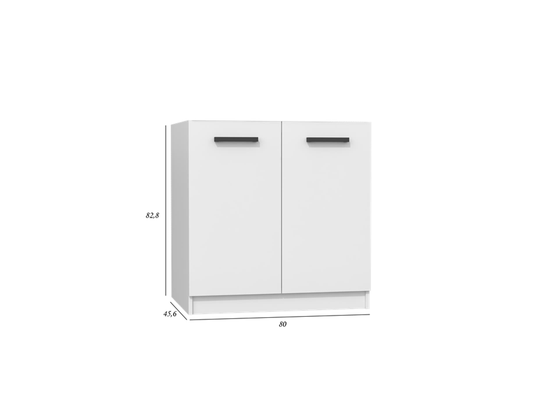 

SZAFKA KUCHENNA POD ZLEW DO ZESTAWU 80CM BIEL