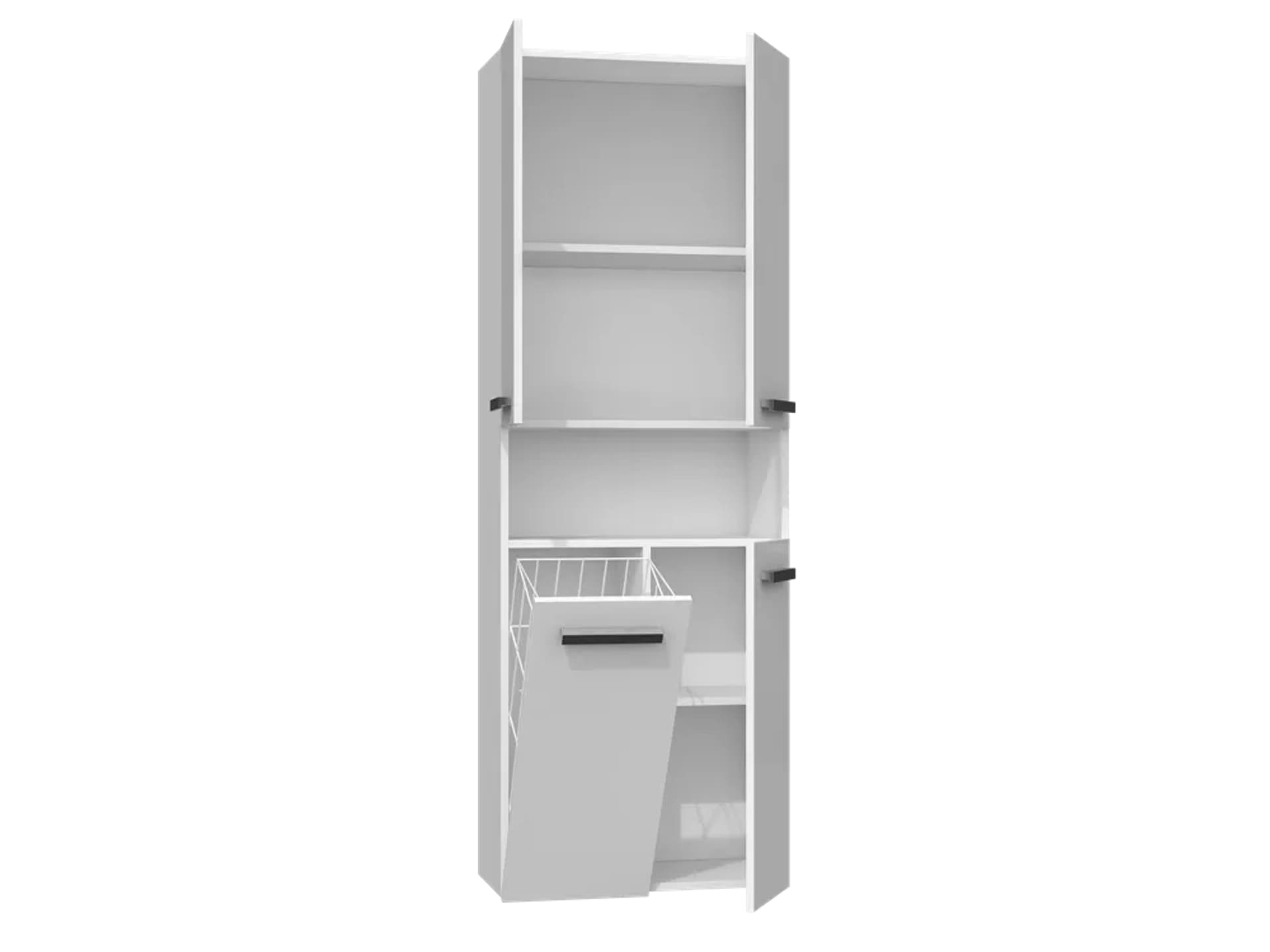 

SZAFKA ŁAZIENKOWA NEL DK 1K 60CM - BIEL POŁYSK