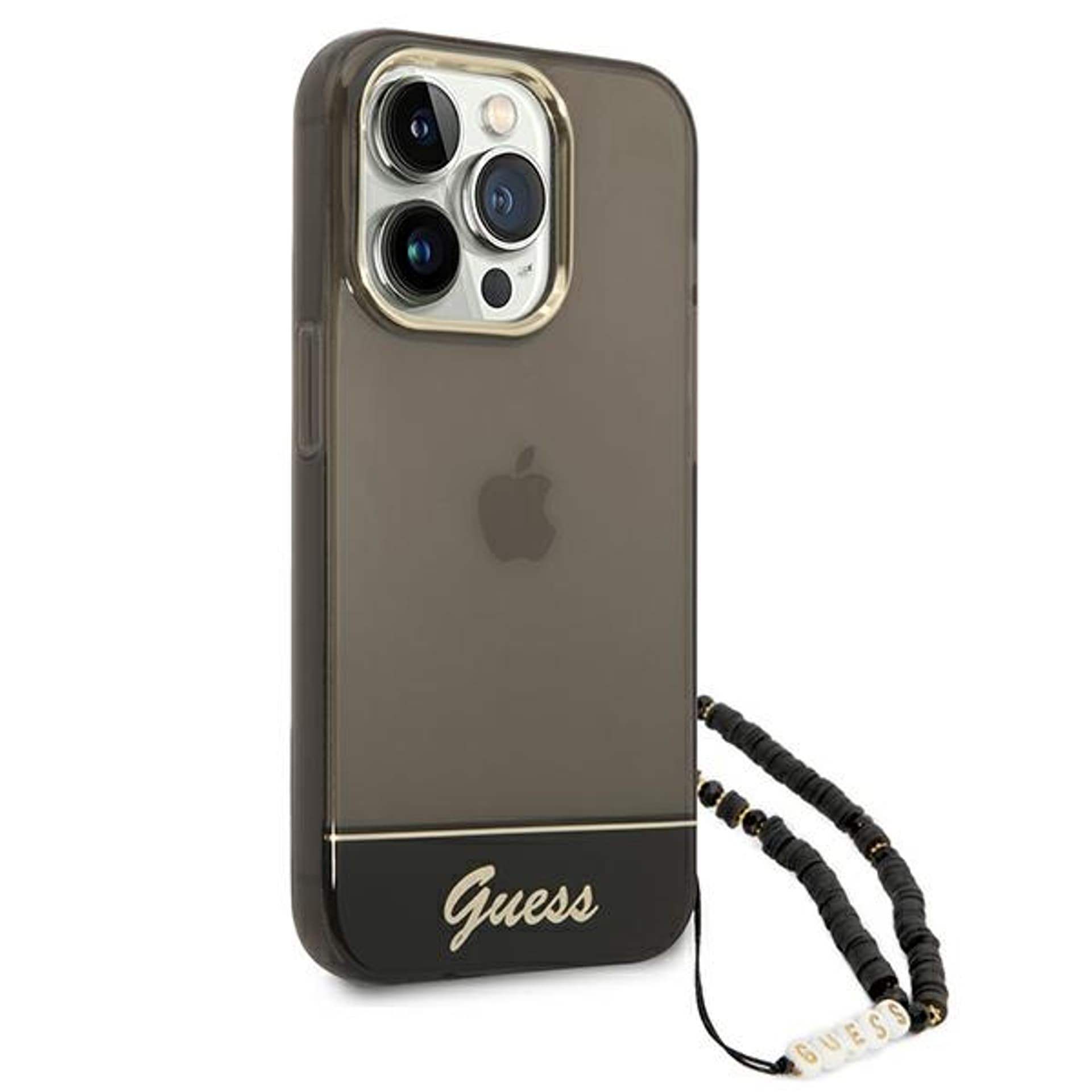 

Guess GUHCP14XHGCOHK iPhone 14 Pro Max 6,7" czarny/black hardcase Translucent Pearl Strap