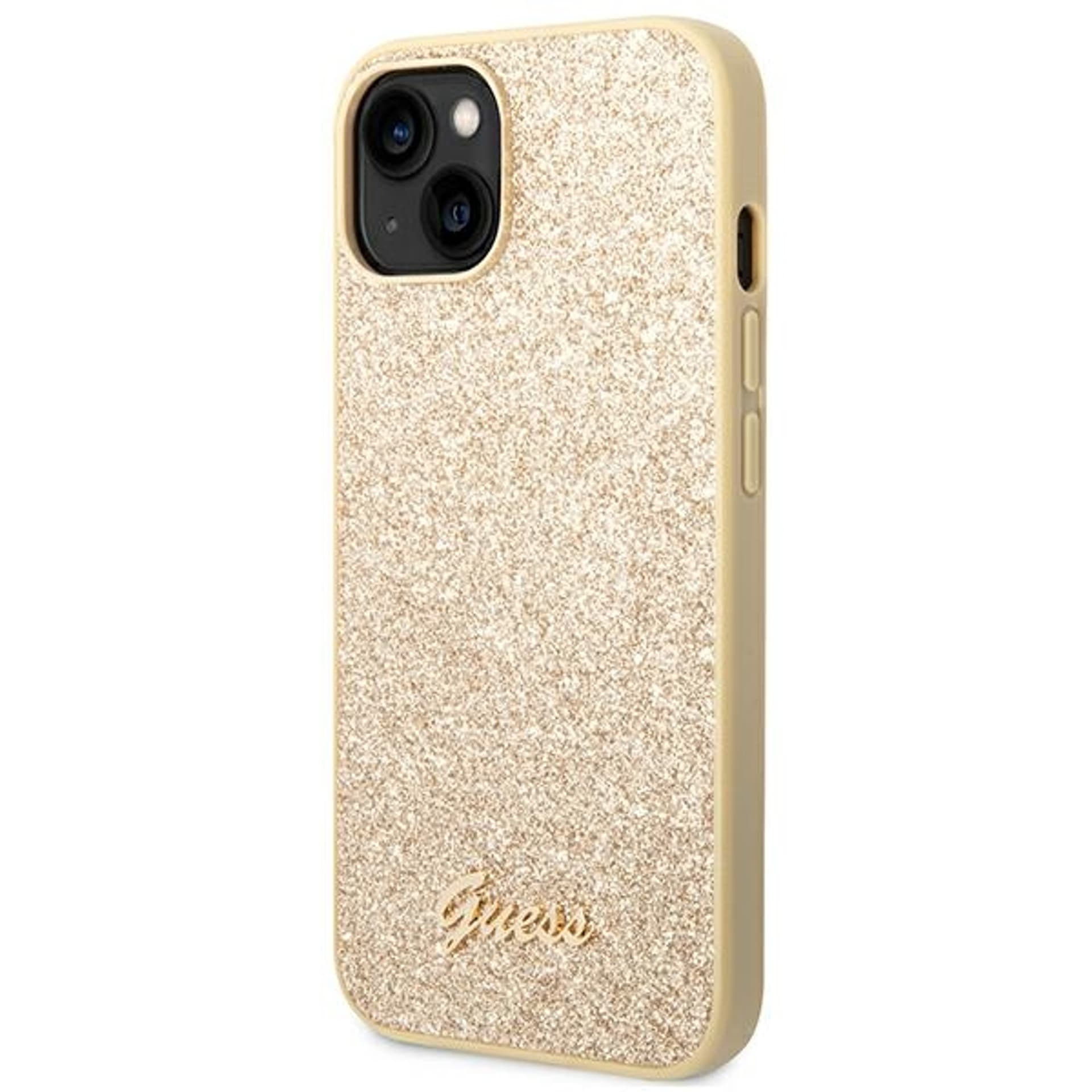 

Guess GUHCP14SHGGSHD iPhone 14 6,1" złoty/gold hard case Glitter Script