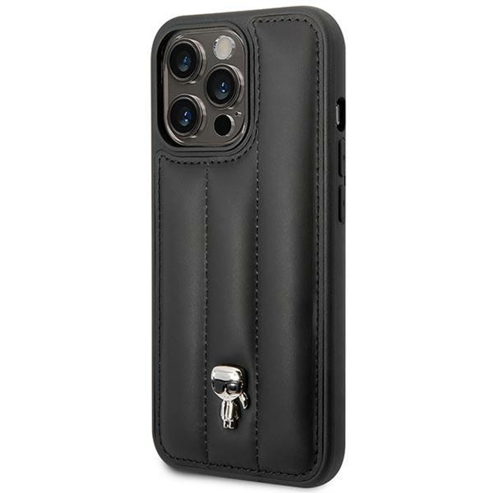 

Karl Lagerfeld Quilted Puffy Ikonik Pin – Etui do iPhone 14 Pro Max (Czarny)