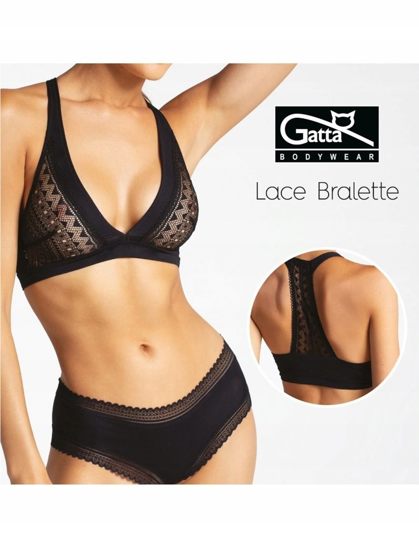 

LACE BRALETTE (kolor black, rozmiar M)