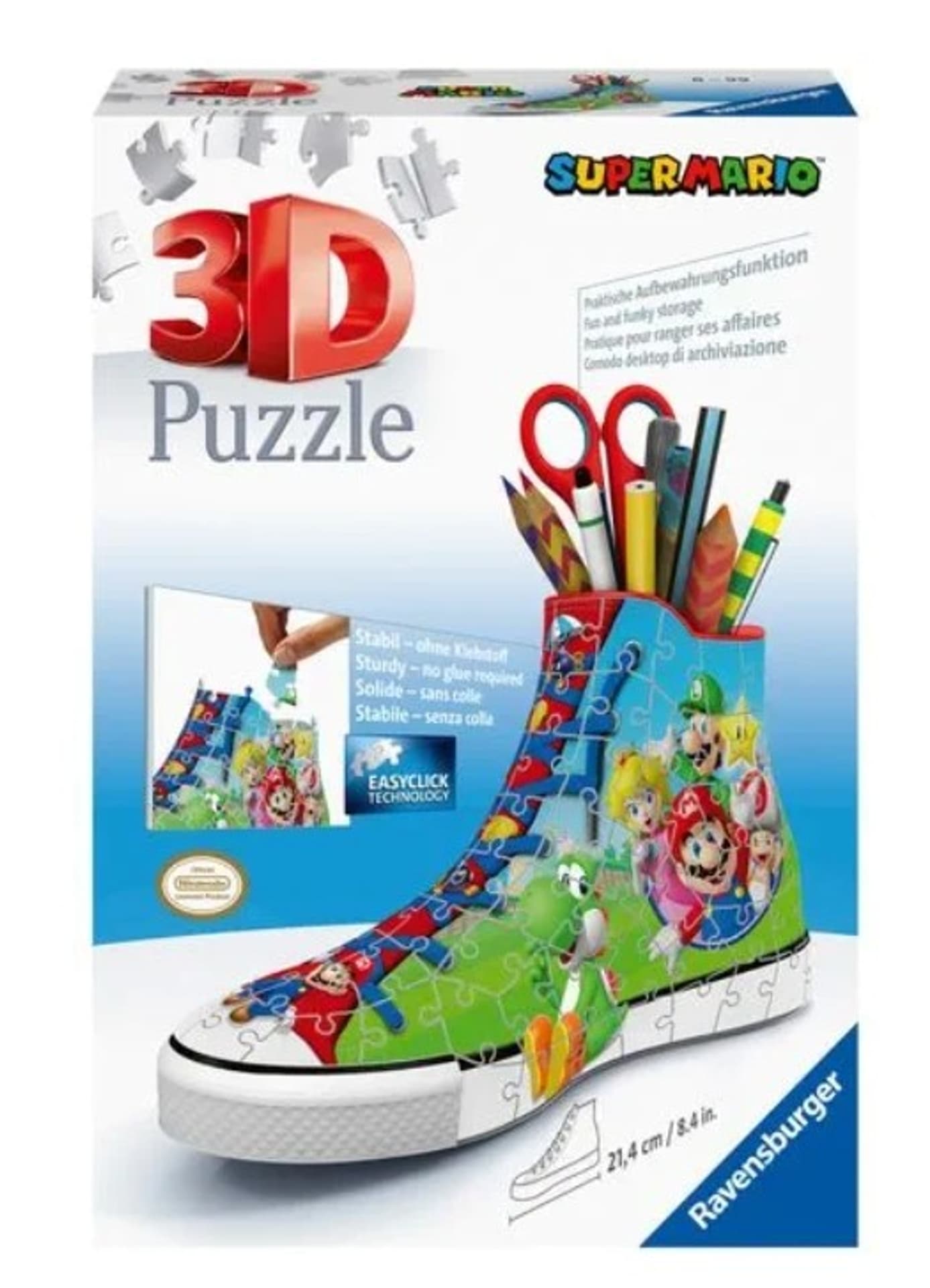 

Puzzle 108 elementów 3D Trampek Super Mario