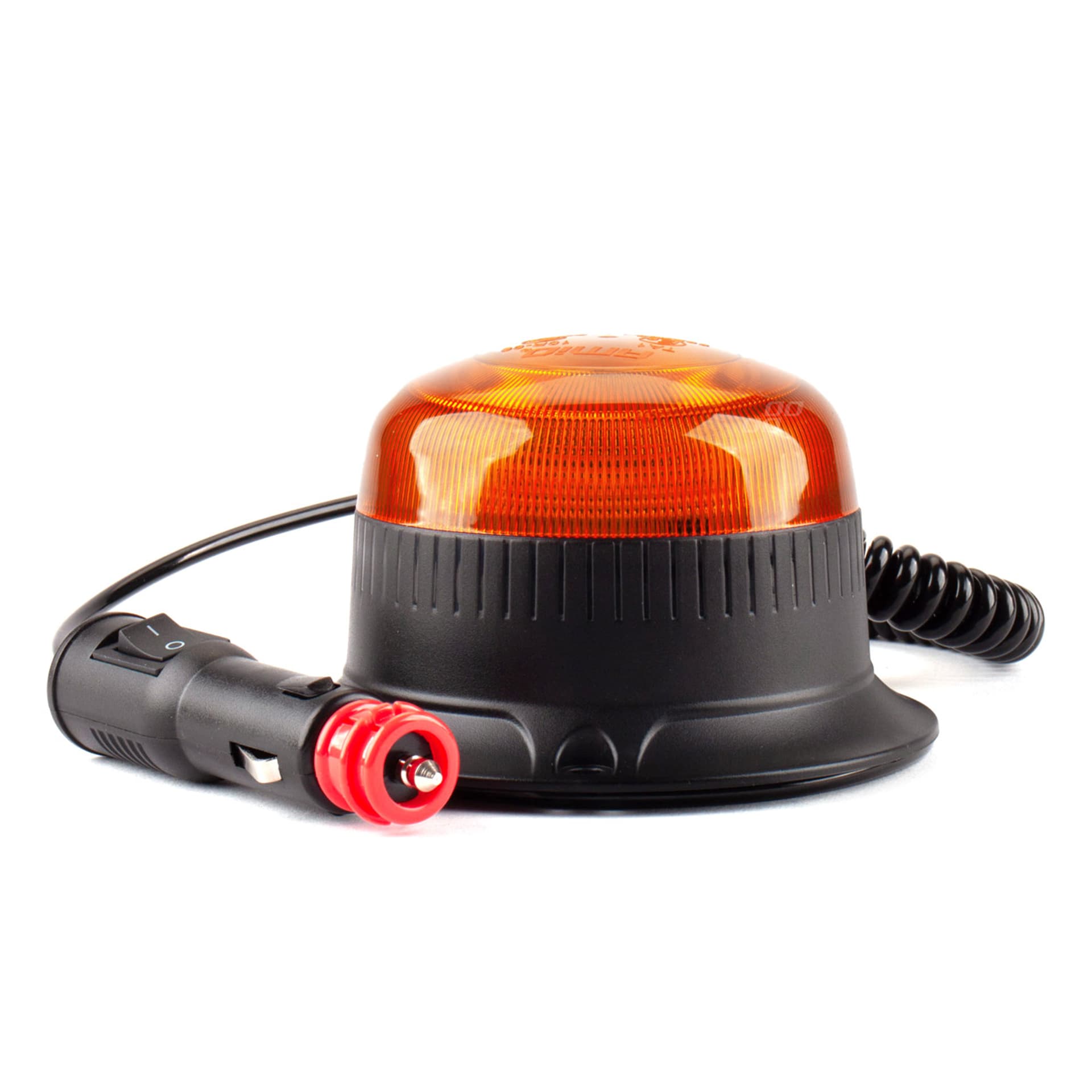 

Lampa ostrzegawcza mini kogut 18 led magnes r65 r10 12-24v w21ml amio-02924