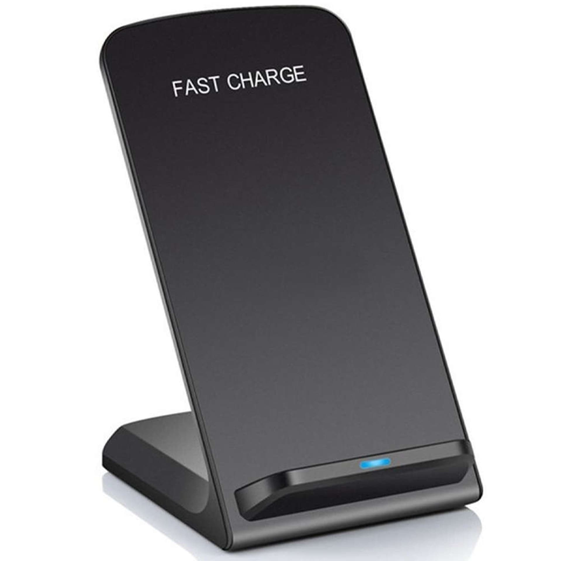 

Ładowarka indukcyjna bezprzewodowa Qi Fast Charger Uchwyt Podstawka + Kabel Czarna