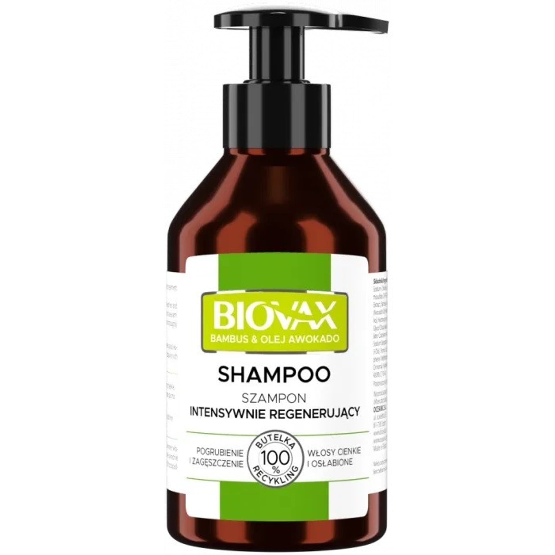 

L`BIOTICA Biovax Szampon intensywnie regenerujący - Bambus+ Olej Avocado 200ml