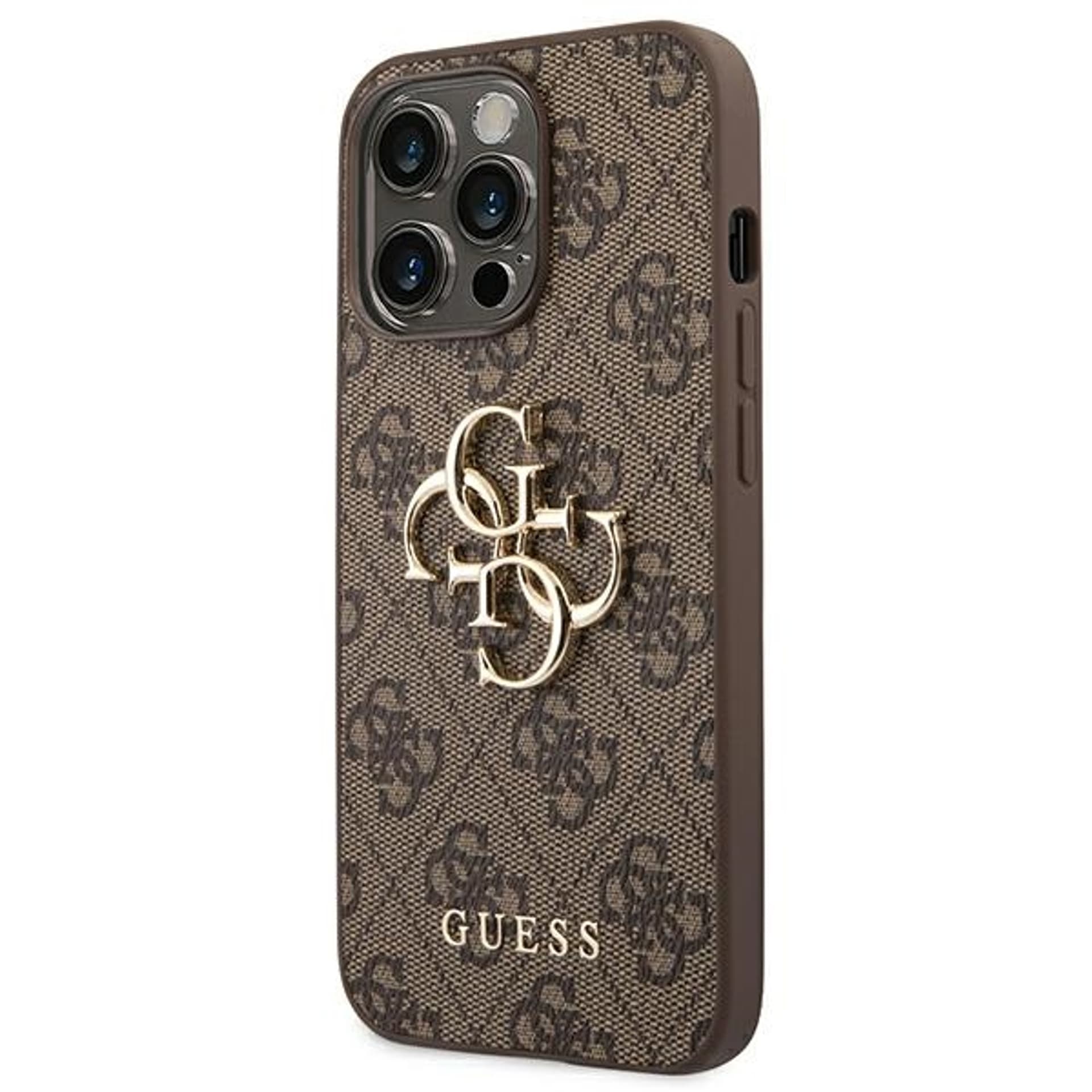 

Guess GUHCP14L4GMGBR iPhone 14 Pro 6,1" brązowy/brown hardcase 4G Big Metal Logo