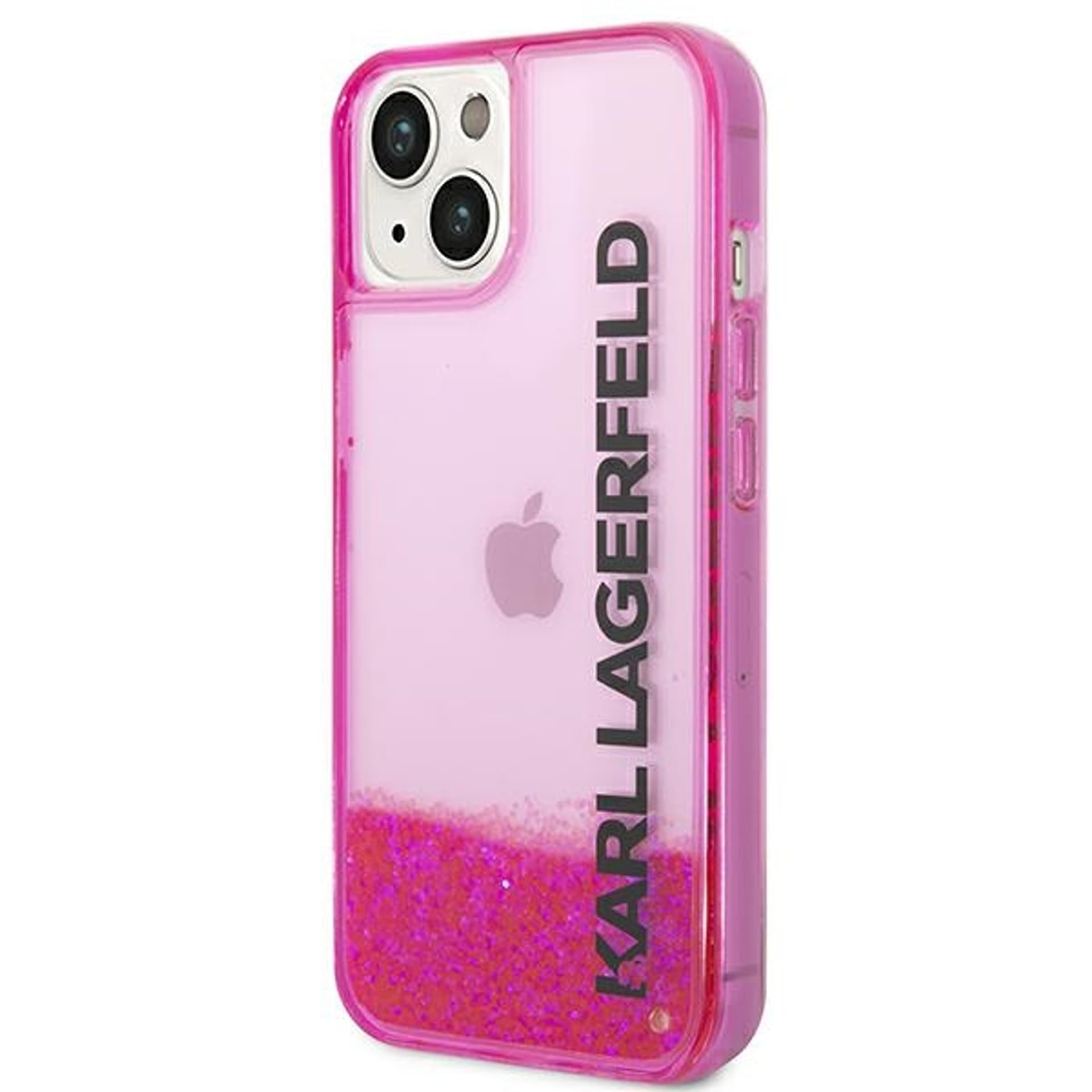 

Karl Lagerfeld Liquid Glitter Translucent Elongated Logo Case – Etui iPhone 14 Plus (różowy)