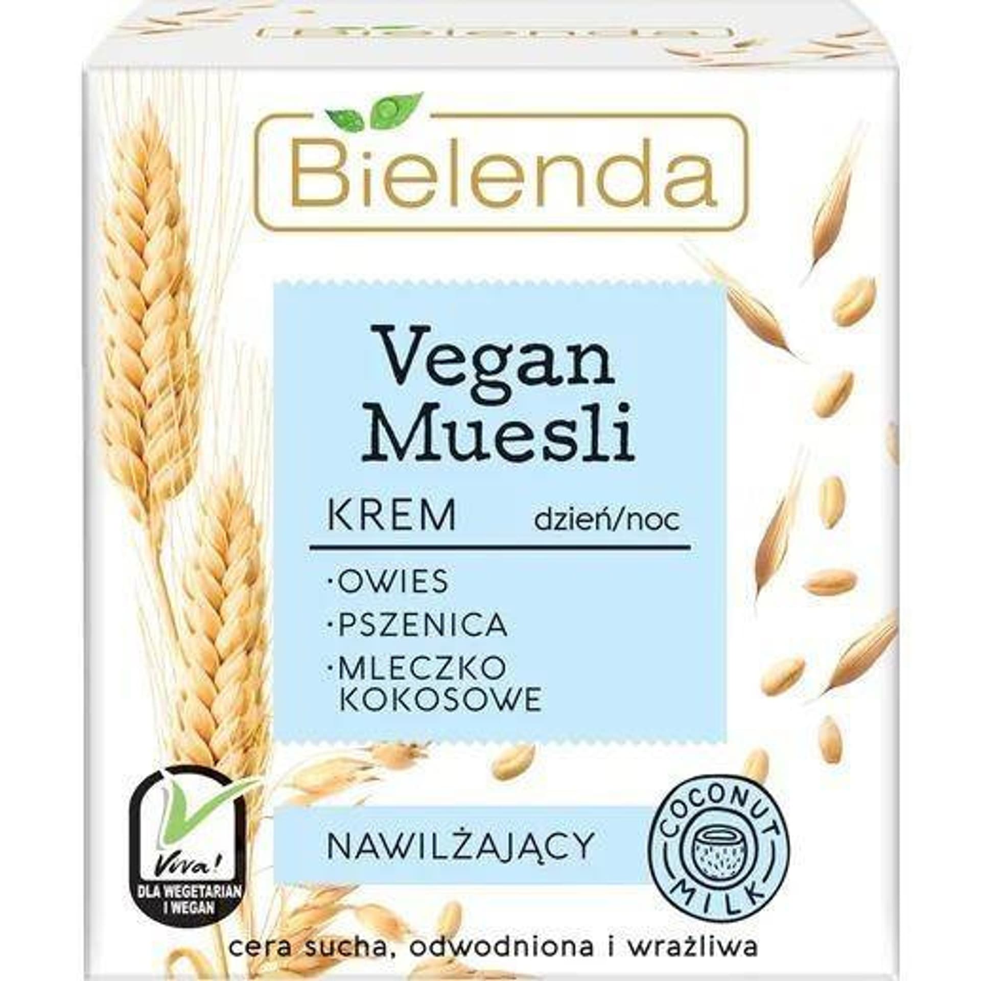 

Bielenda Vegan Muesli Krem nawilżający na dzień i noc - cera sucha,odwodniona,wrażliwa 50ml