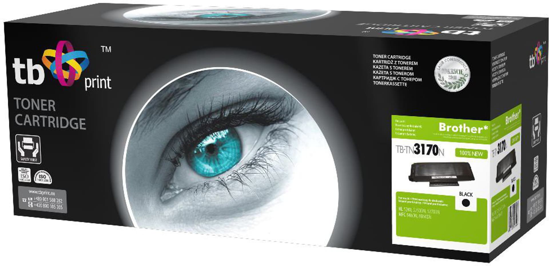 

Toner do Brother TN3170 TB-TN3170N BK 100% nowy