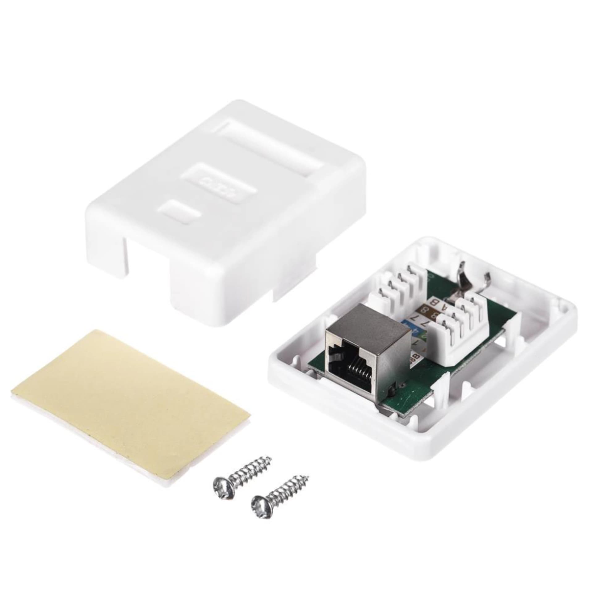 

Netrack gniazdo kompletne natynkowe 1xRJ45 8p8c FTP Cat5e LSA