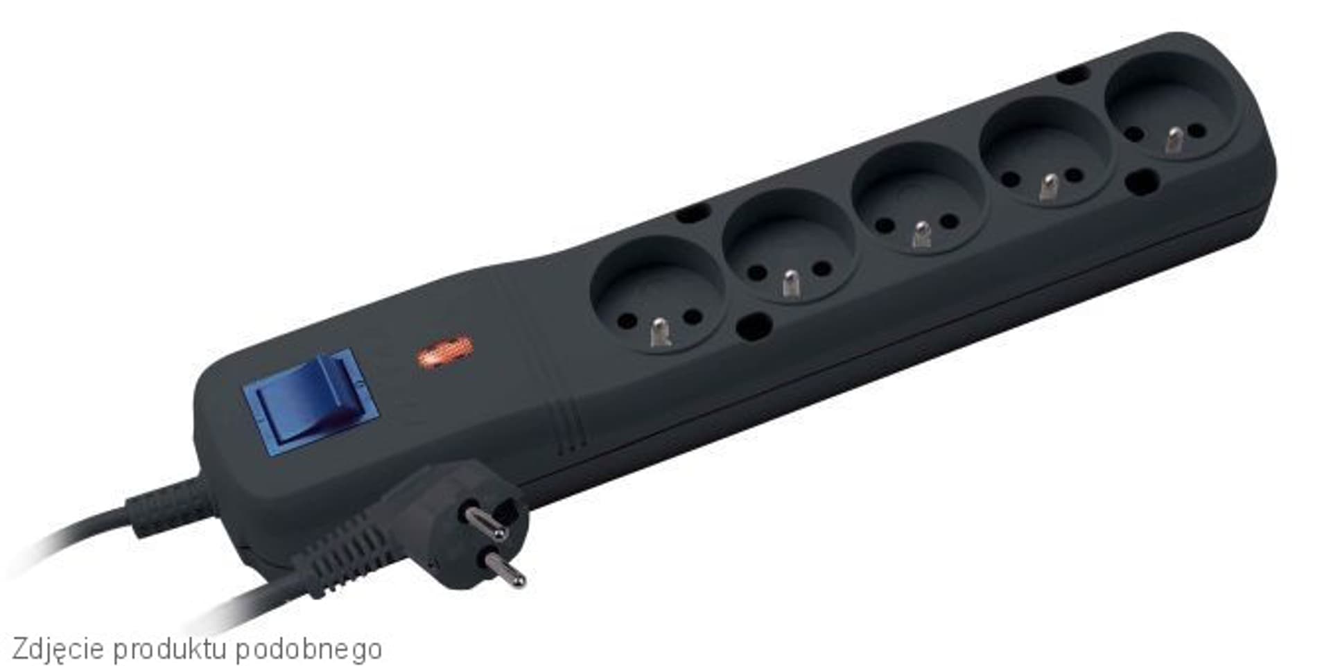 

Listwa przeciwprzepięciowa LVT-530WA, 3L, 1.5m, czarna