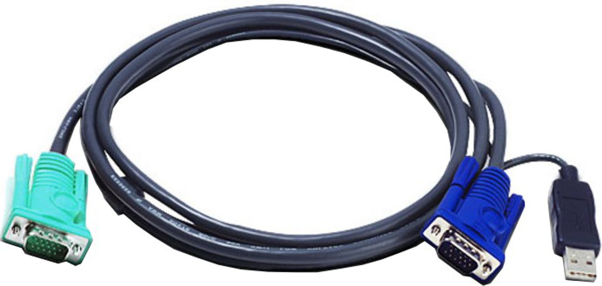 

Kabel ATEN 2L-5202U (2m; D-Sub (VGA) M - D-Sub (VGA) F; kolor grafitowy)