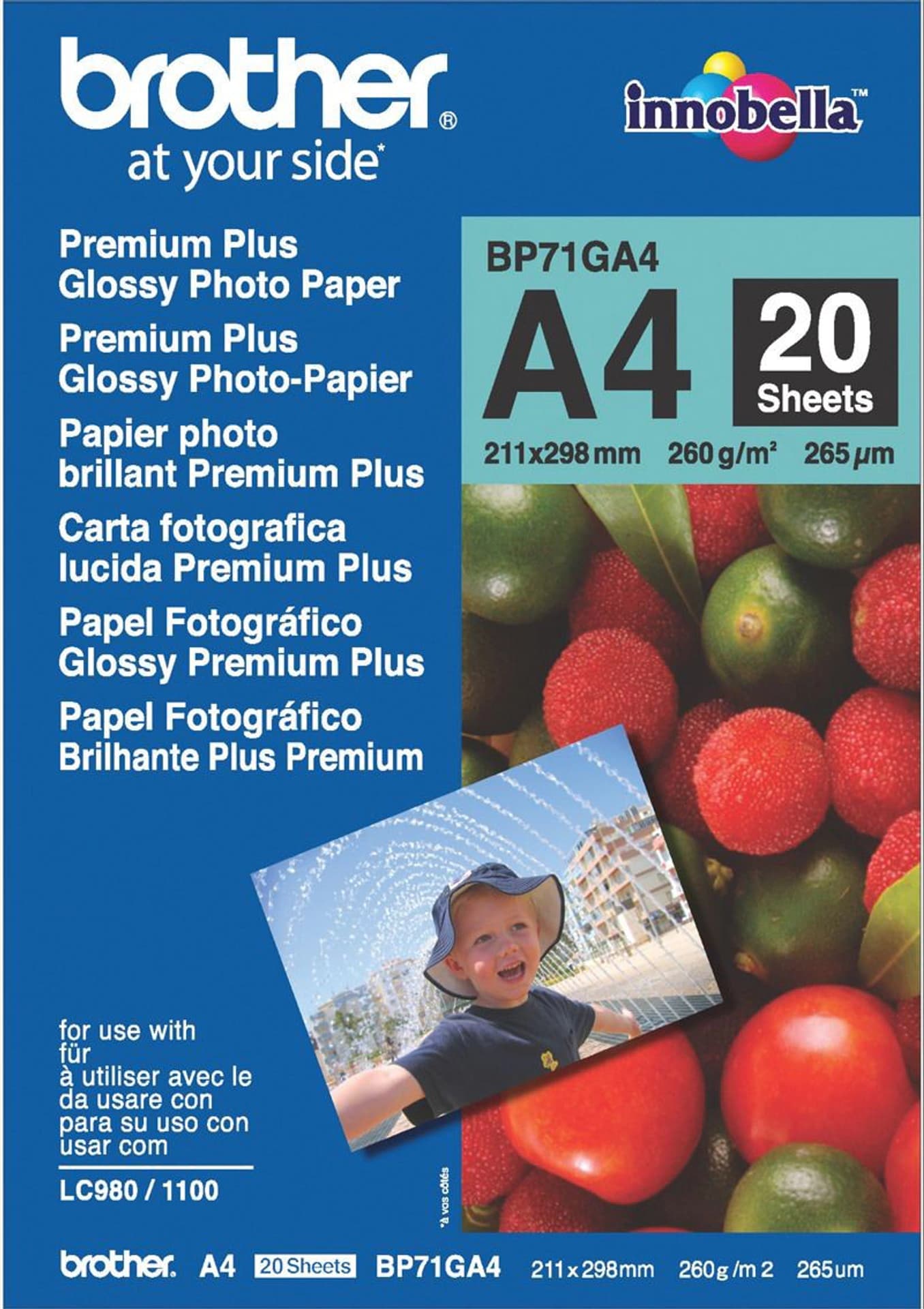 

Papier BROTHER Innobella 260g A4 Błyszczący BP71GA4