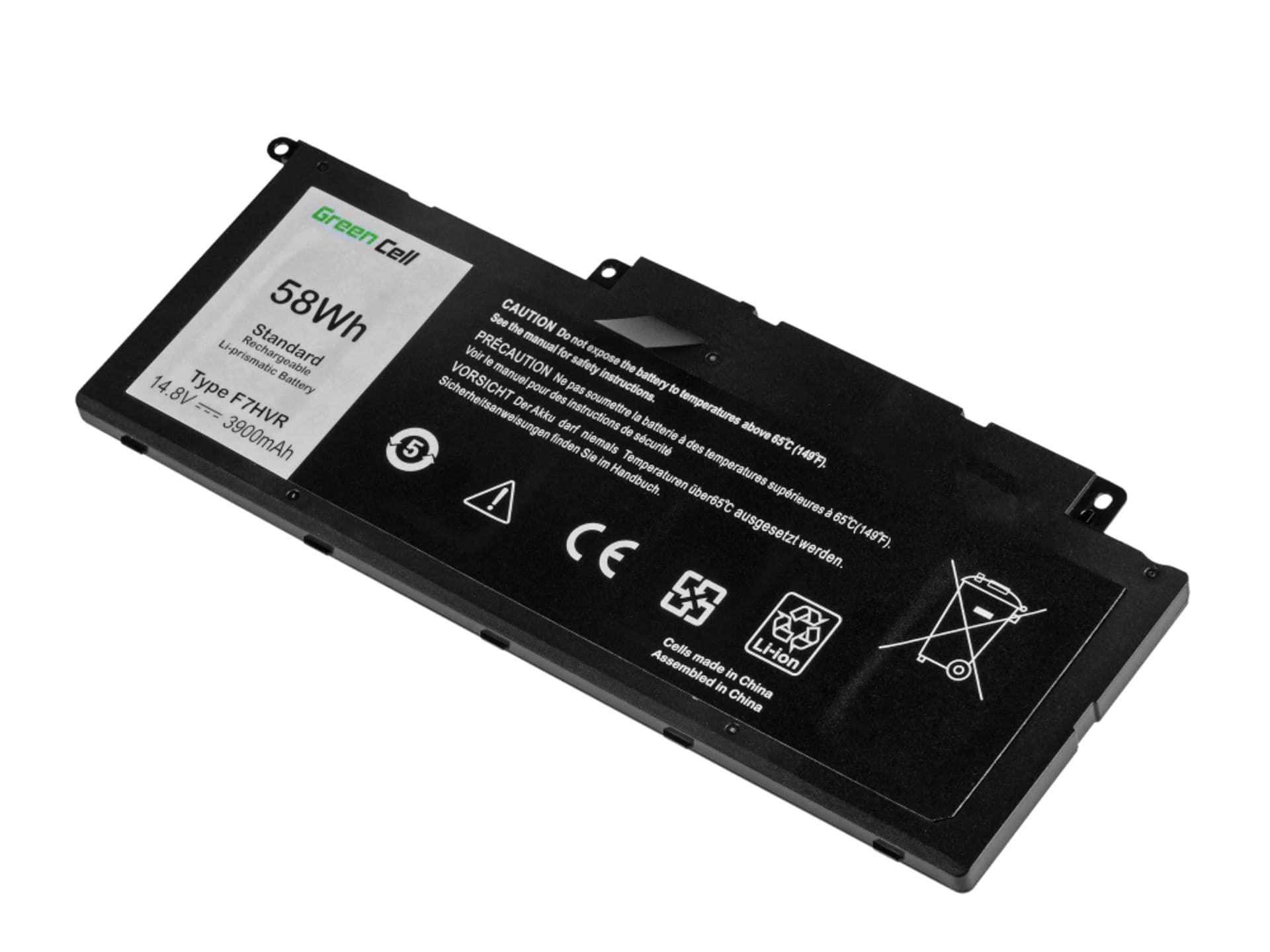 

Bateria Green Cell F7HVR do Dell Inspiron 15 7537 17 7737 7746, Dell Vostro 14 5459
