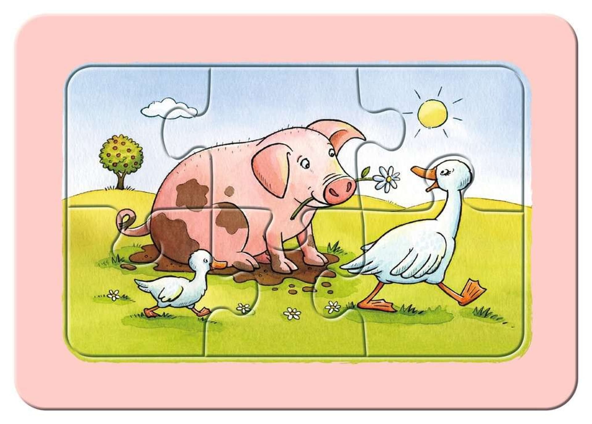 

Puzle 3x6 elementów Zwierzaki