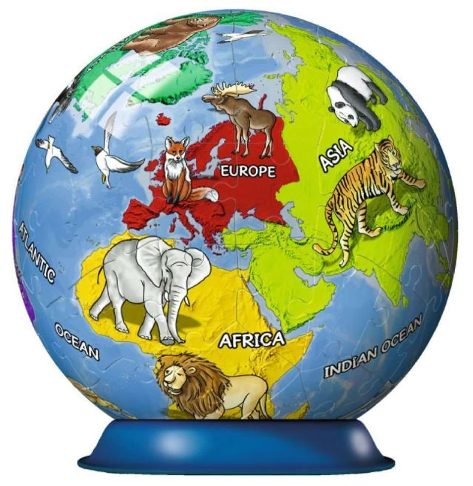 

Puzzle 72 elementy 3D Kula, Dziecinny Globus