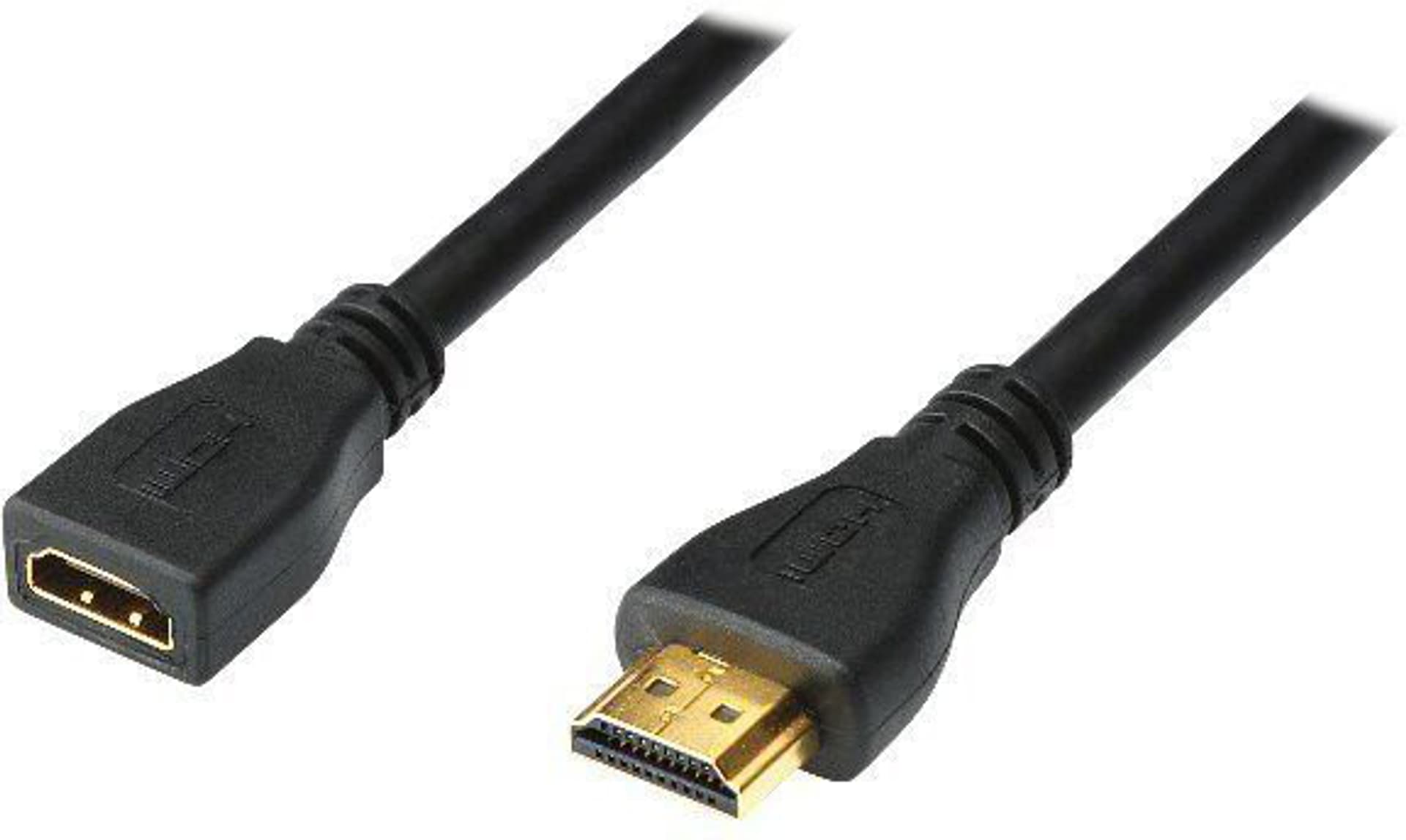 

Kabel przedłużający HDMI Highspeed 1.4 z Eth. GOLD Typ HDMI A/HDMI A, M/Ż czarny 5m AK-330201-050-S