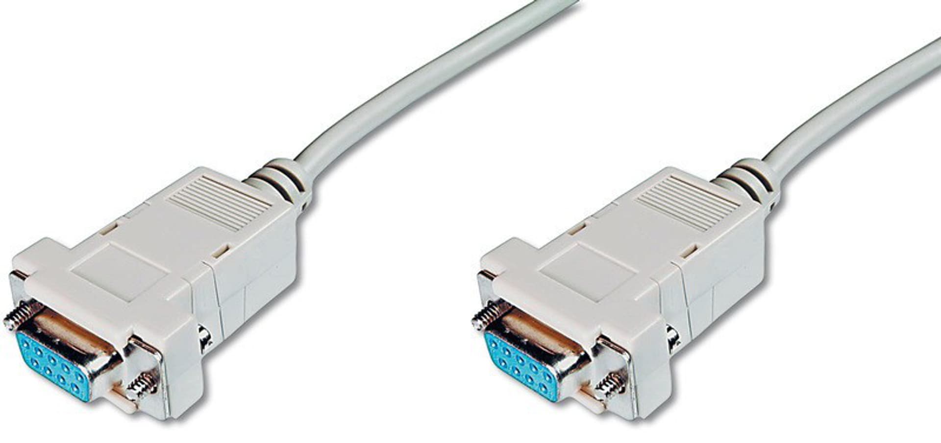 

Kabel połączeniowy RS232 null-modem Typ DSUB9/DSUB9, Ż/Ż beżowy 1,8m AK-610100-018-E