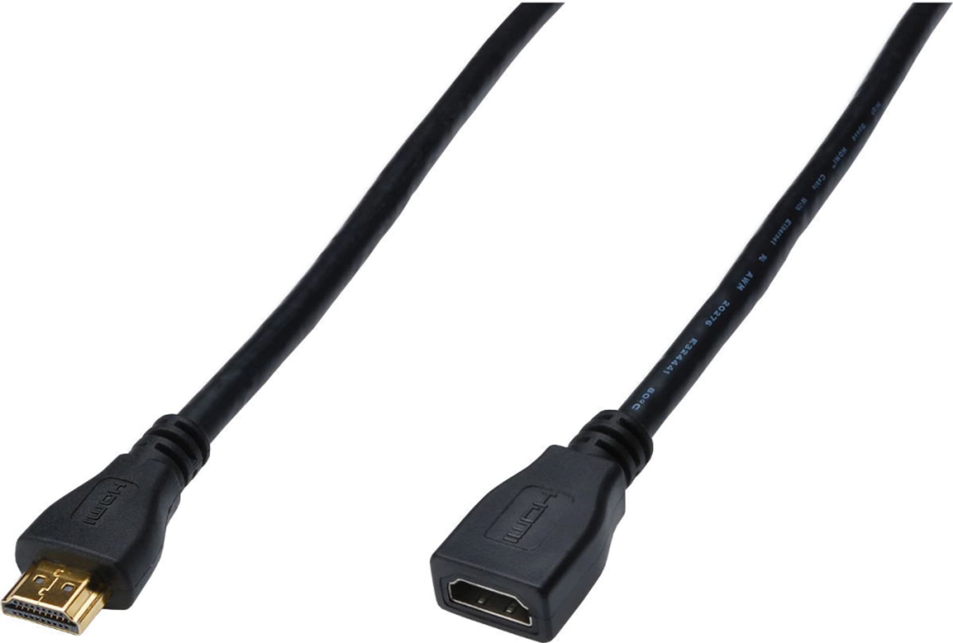 

Kabel przedłużający HDMI Highspeed 1.4 z Eth. GOLD Typ HDMI A/HDMI A, M/Ż czarny 3m AK-330201-030-S