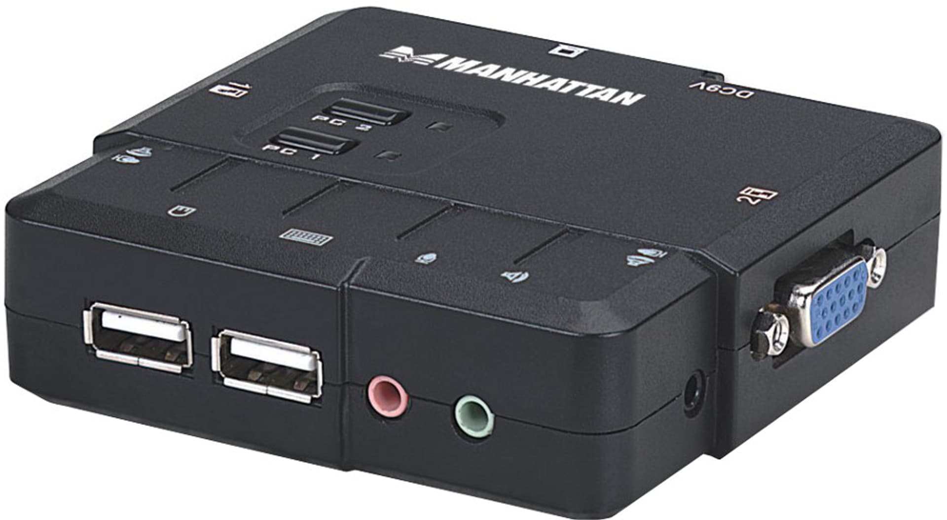 

Przełącznik KVM MANHATTAN 2-Port KVM Switch 151252