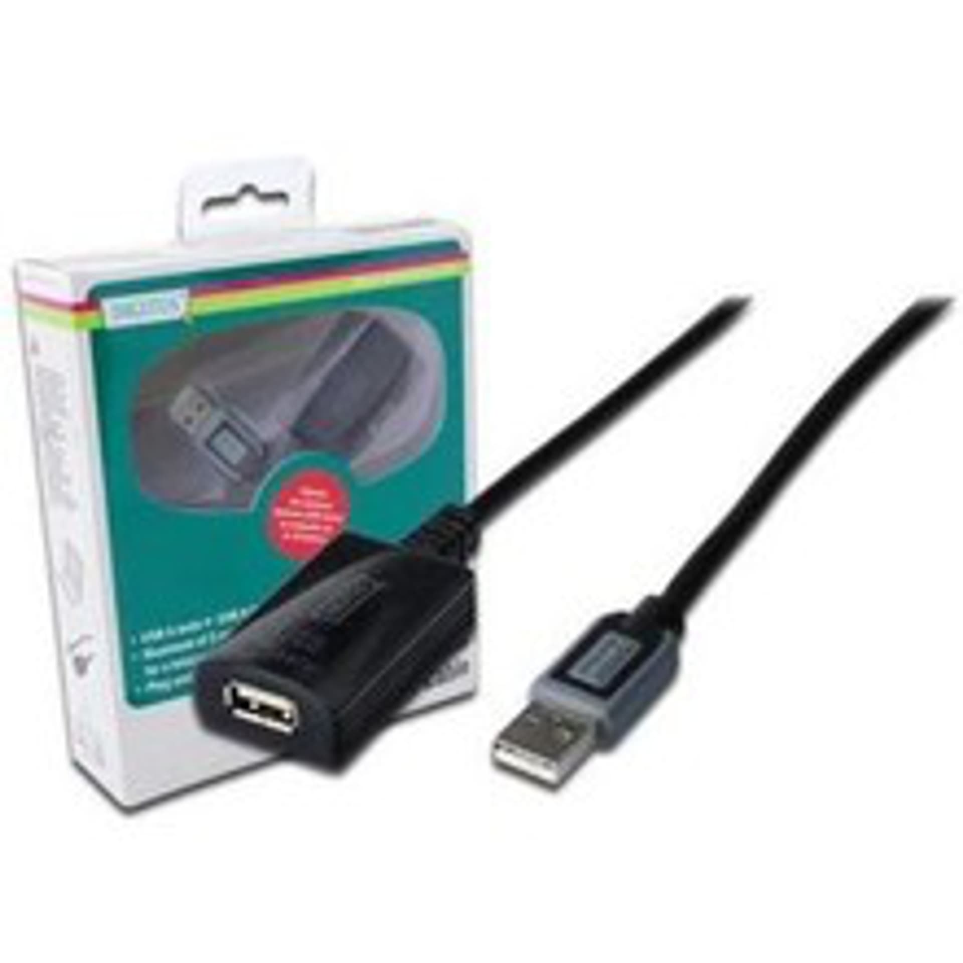 

Kabel DIGITUS DA-73104 (USB M - USB F; 5m; kolor czarny)