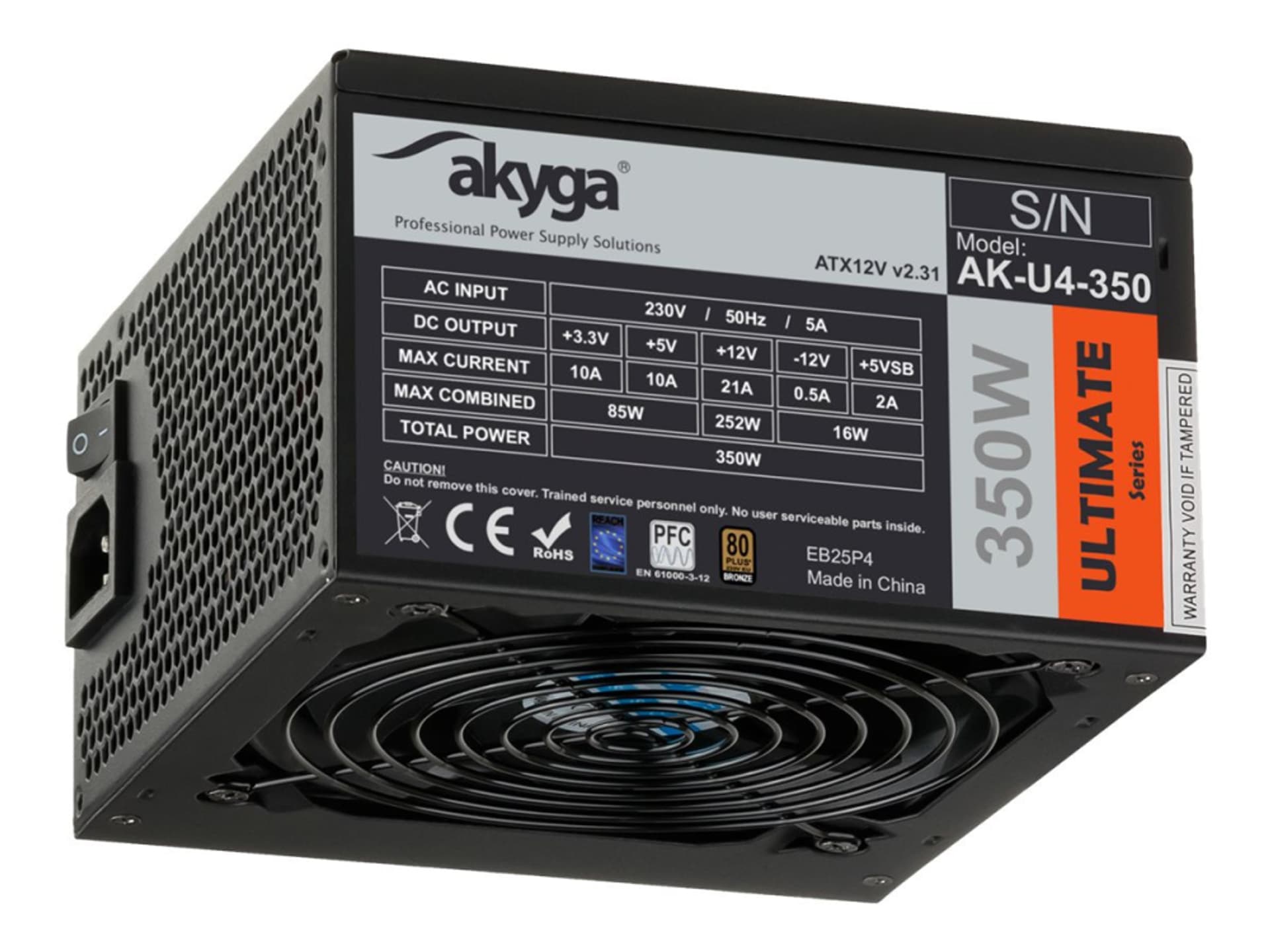 

Zasilacz PC AKYGA 350W AK-U4-350