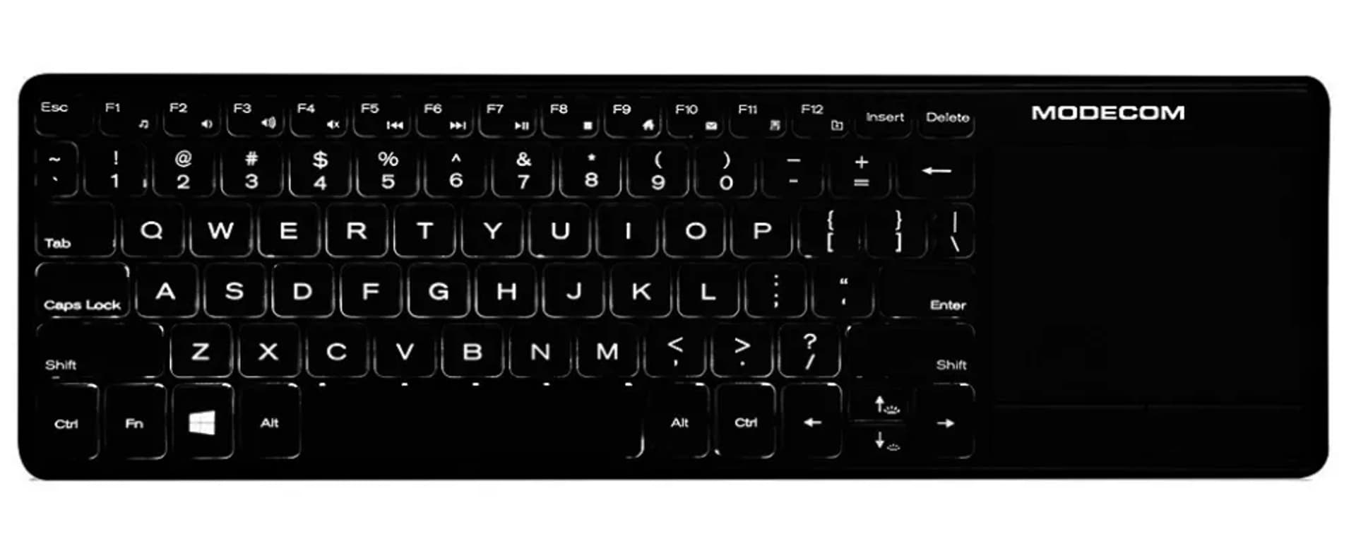

Klawiatura MODECOM K-MC-TPK2-100-BL (USB 2.0; (US); kolor czarny)