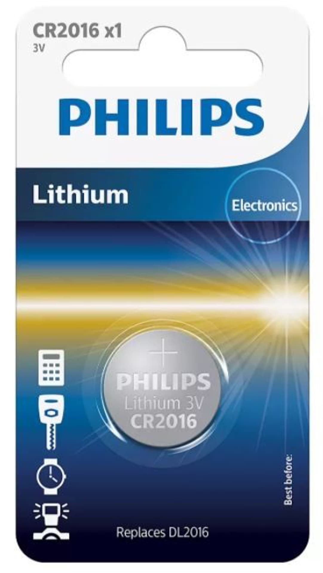 

Bateria PHILIPS 3V Phil-CR2016/01B