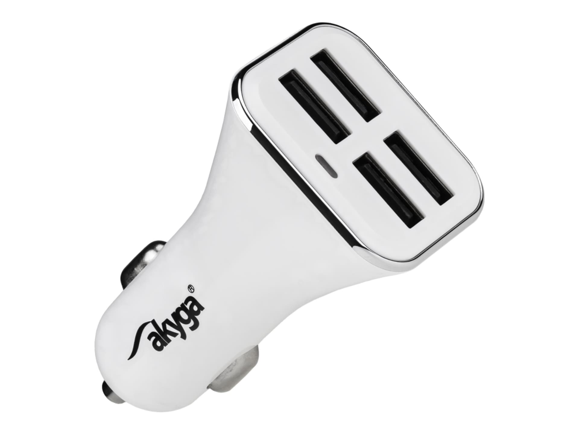 

Ładowarka samochodowa AKYGA 4x USB Biały AK-CH-09