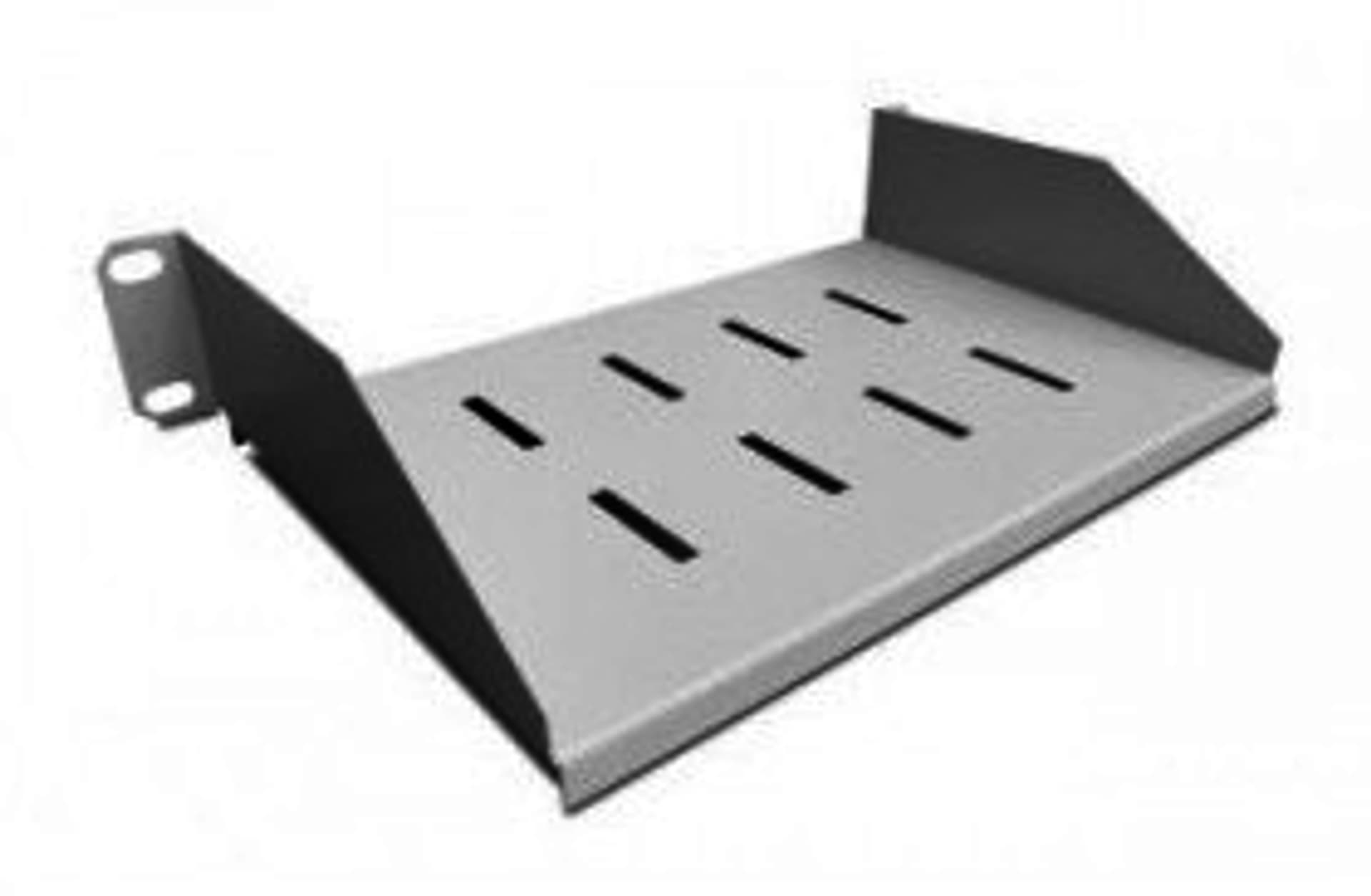 

Półka do szaf 271mm 10" 271x150mm 1U szara