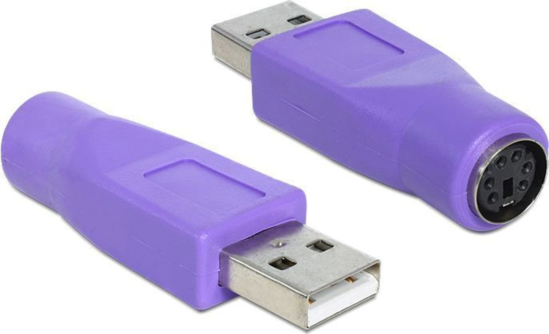 

Adapter DELOCK 65461 (USB 2.0 M - PS/2 F; kolor fioletowy)